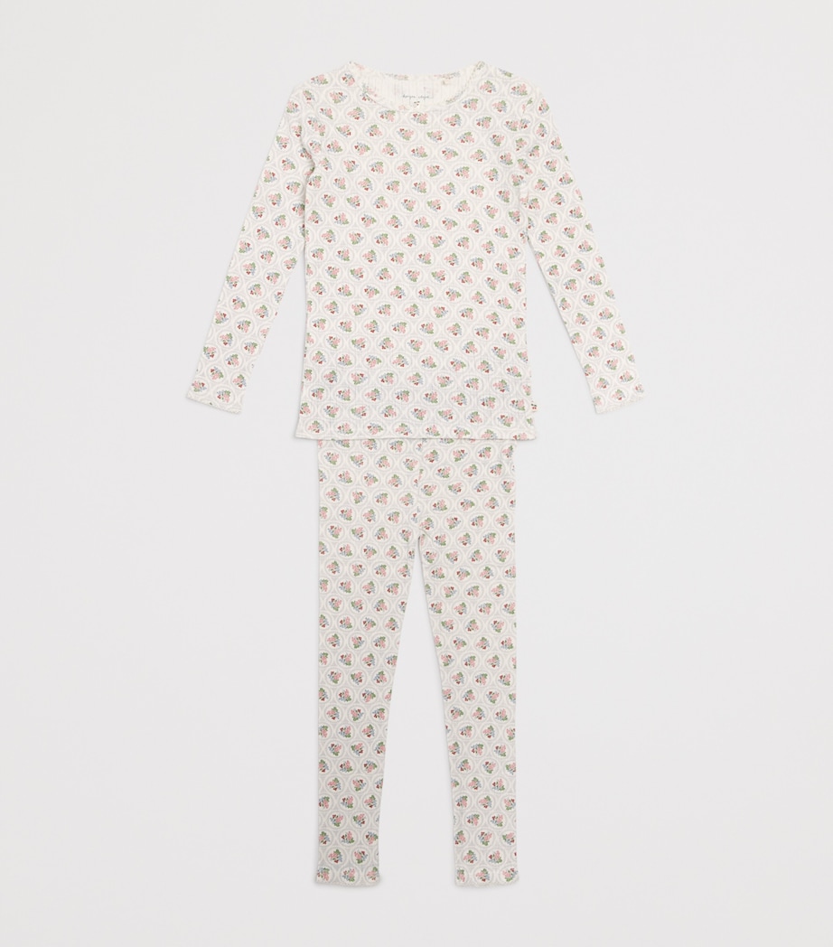 Organic Cotton Pointelle Minnie Trousers (1 Month-4 Years) P00105 VERONA BLUES Image 3