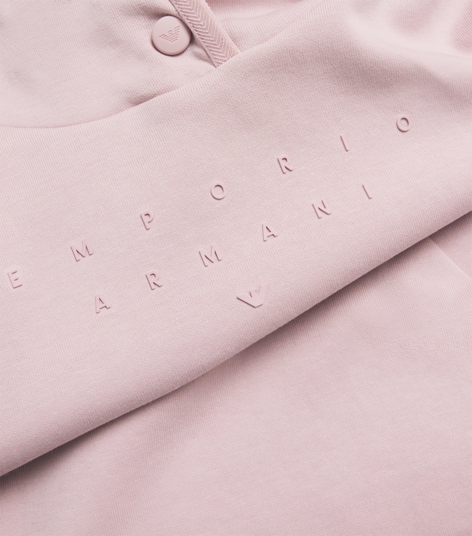 Cotton-Blend Logo Hoodie (4-14 Years) U4218 BURN LILAC Image 3