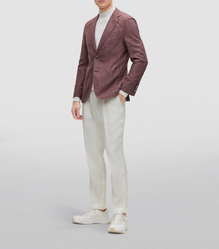 Wool-Silk Check Jacket 601 Image 2