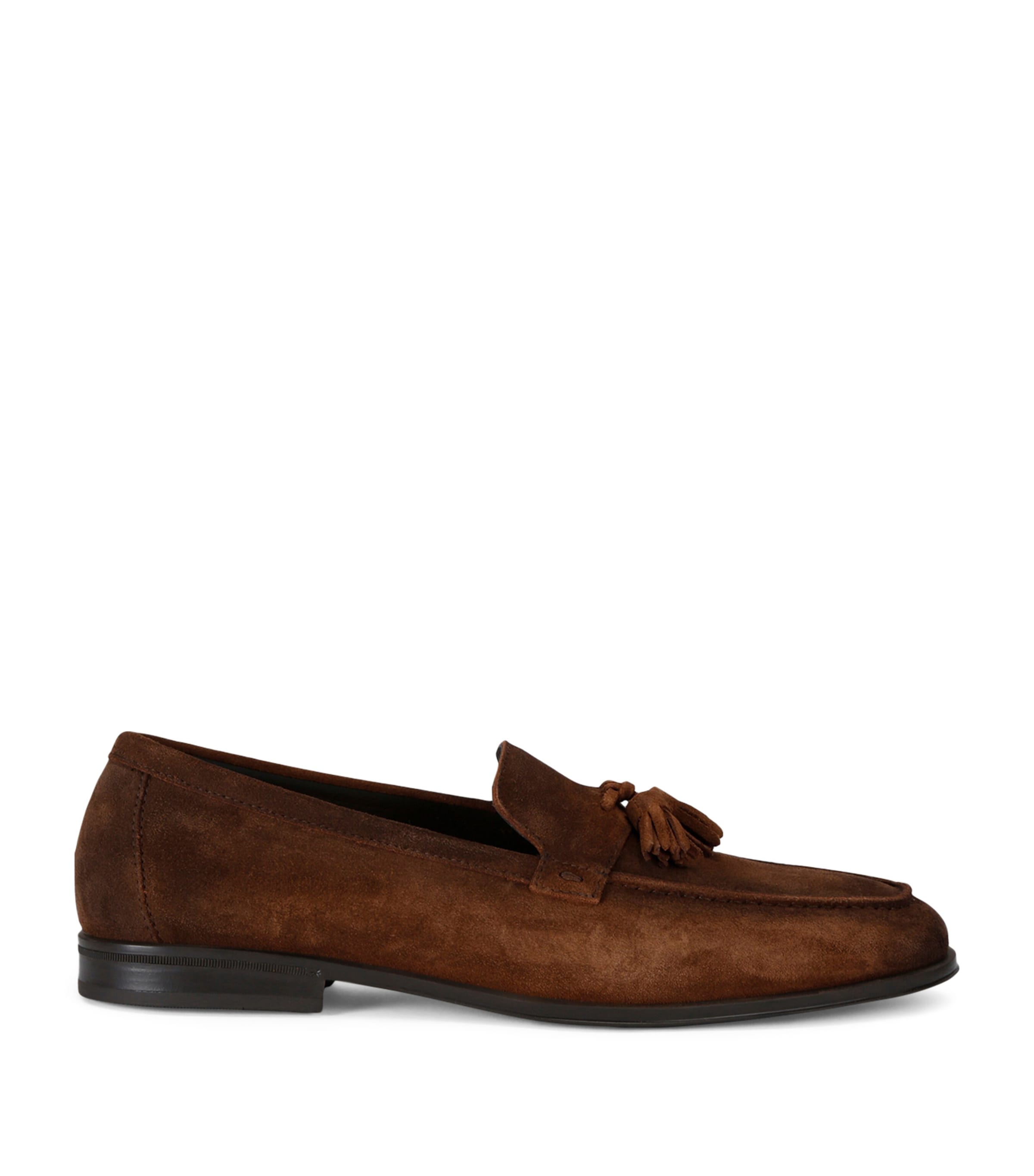 DOUCAL'S SUEDE ADLER TASSEL LOAFERS
