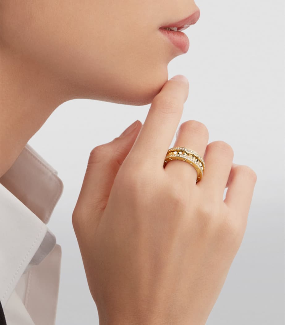 Yellow Gold and Diamond B.zero1 Rock One-Band Ring YELLOW GOLD Image 7