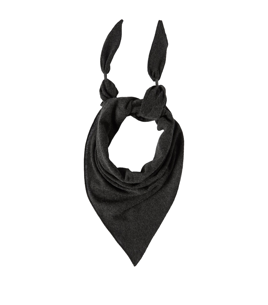 Brunello Cucinelli Womens Cashmere Scarf Black Image 1