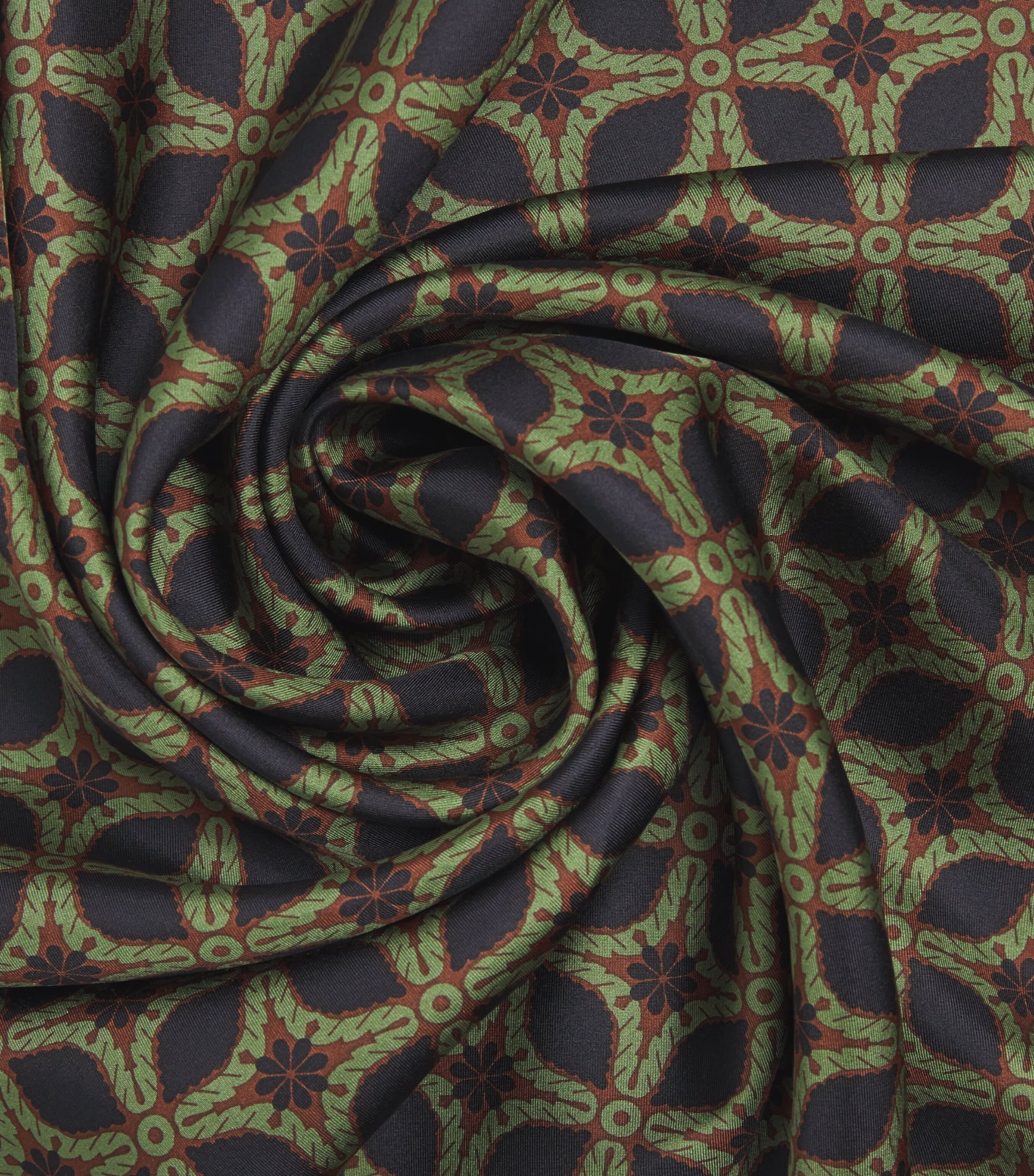 Silk Printed Square Scarf ULTRAMARINE Image 4