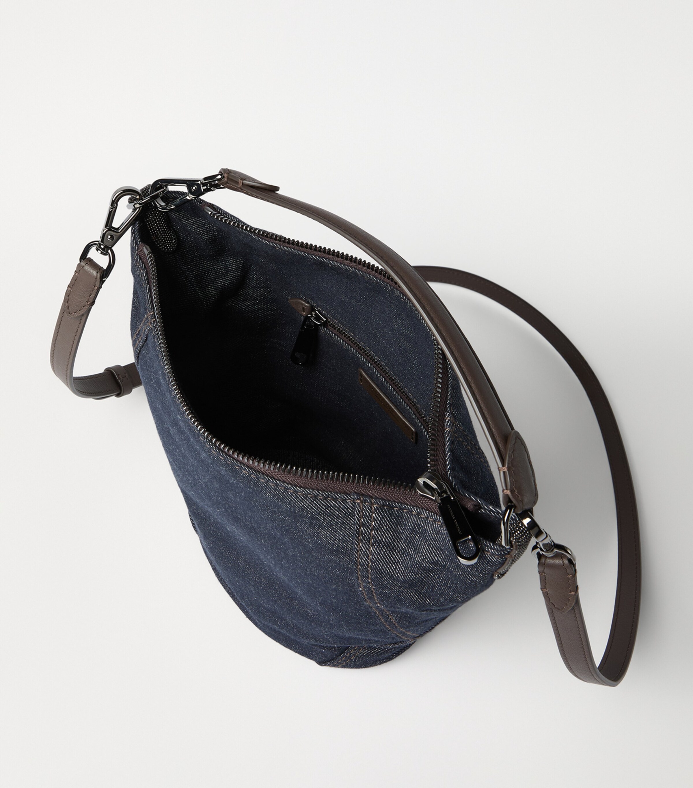 Brunello Cucinelli Small Denim-Effect Bucket Bag Image 4