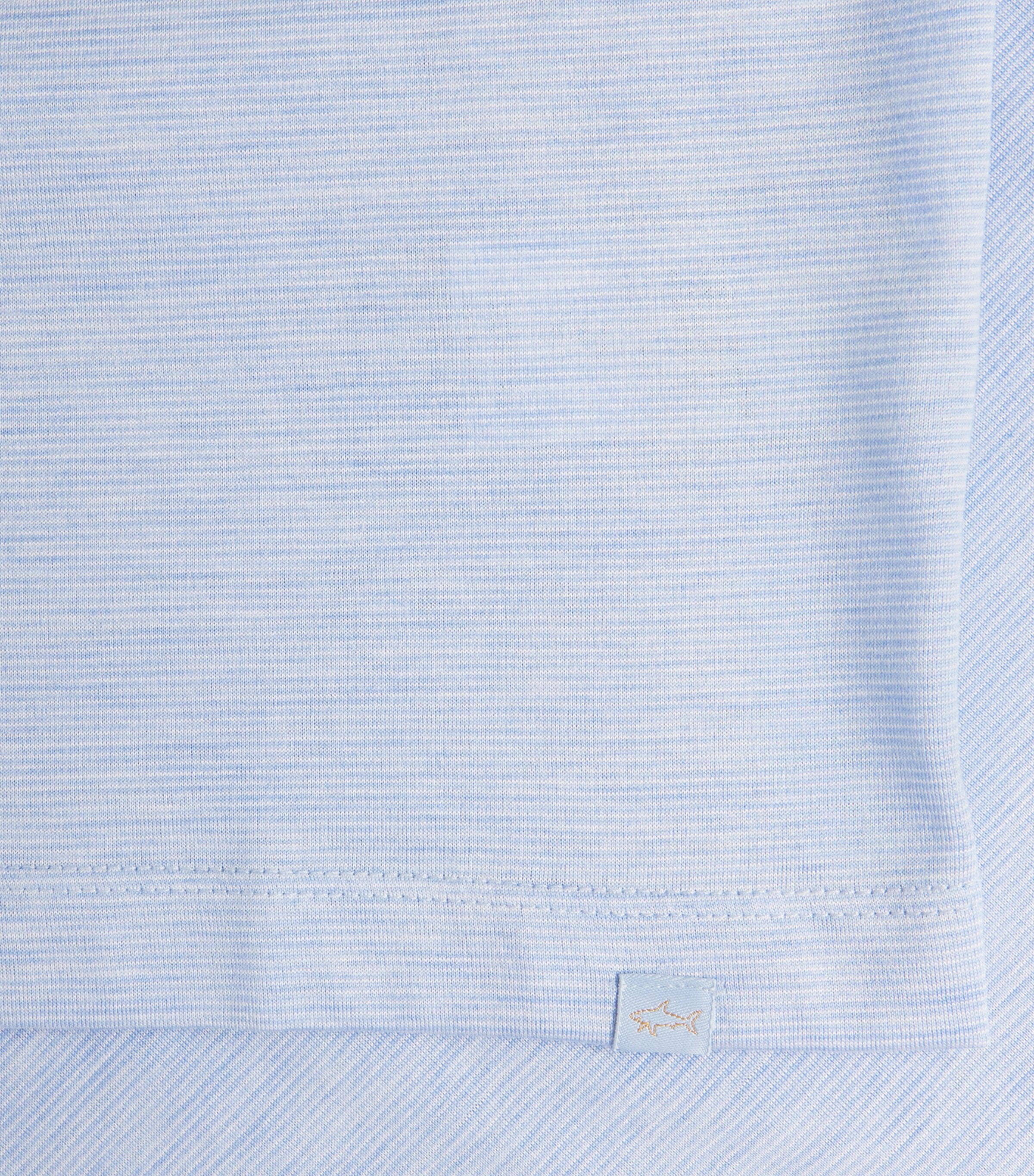 Cotton-Silk Stripe T-Shirt 130 WHITE LIGHT BLUE Image 5