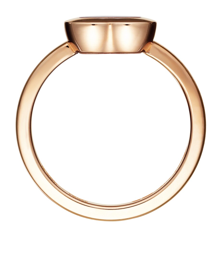 Rose Gold and Diamond Happy Diamonds Icons Ring Image 2