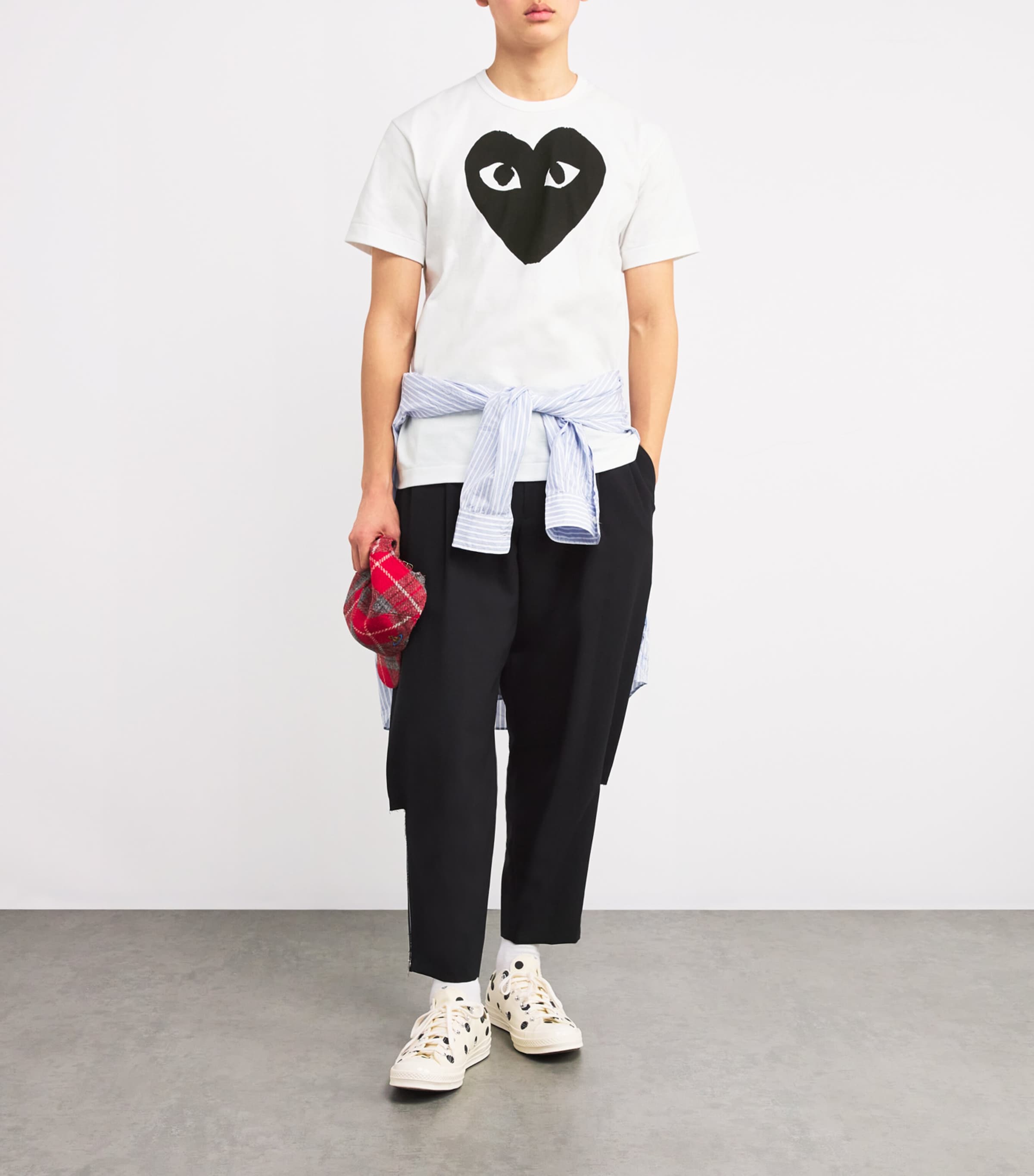 Comme Des Garçons Play Mens Heart Logo T-Shirt White Image 2