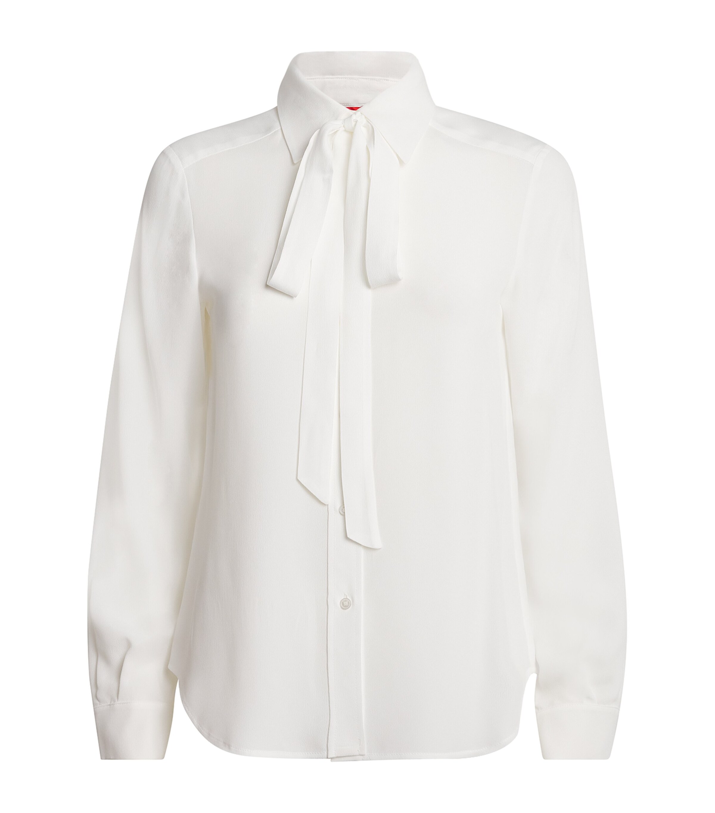 MAX&Co. Crepe de Chine Scarf-Neck Shirt | Women Clothing | Tops | Workwear | Designers | Maxco | Shirts & Blouses
