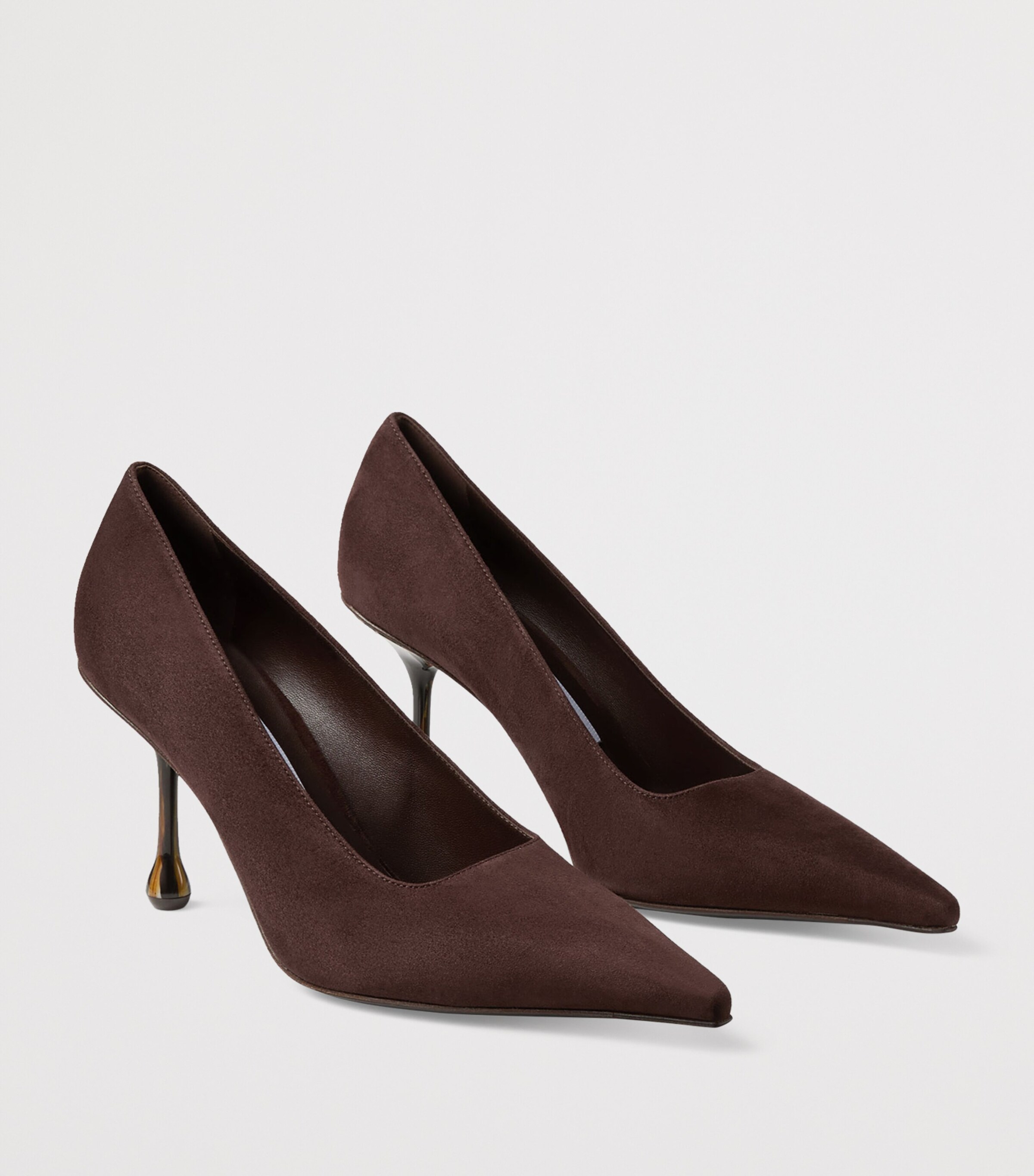 Ixia 80 Suede Pumps CHOCOLATE Image 5