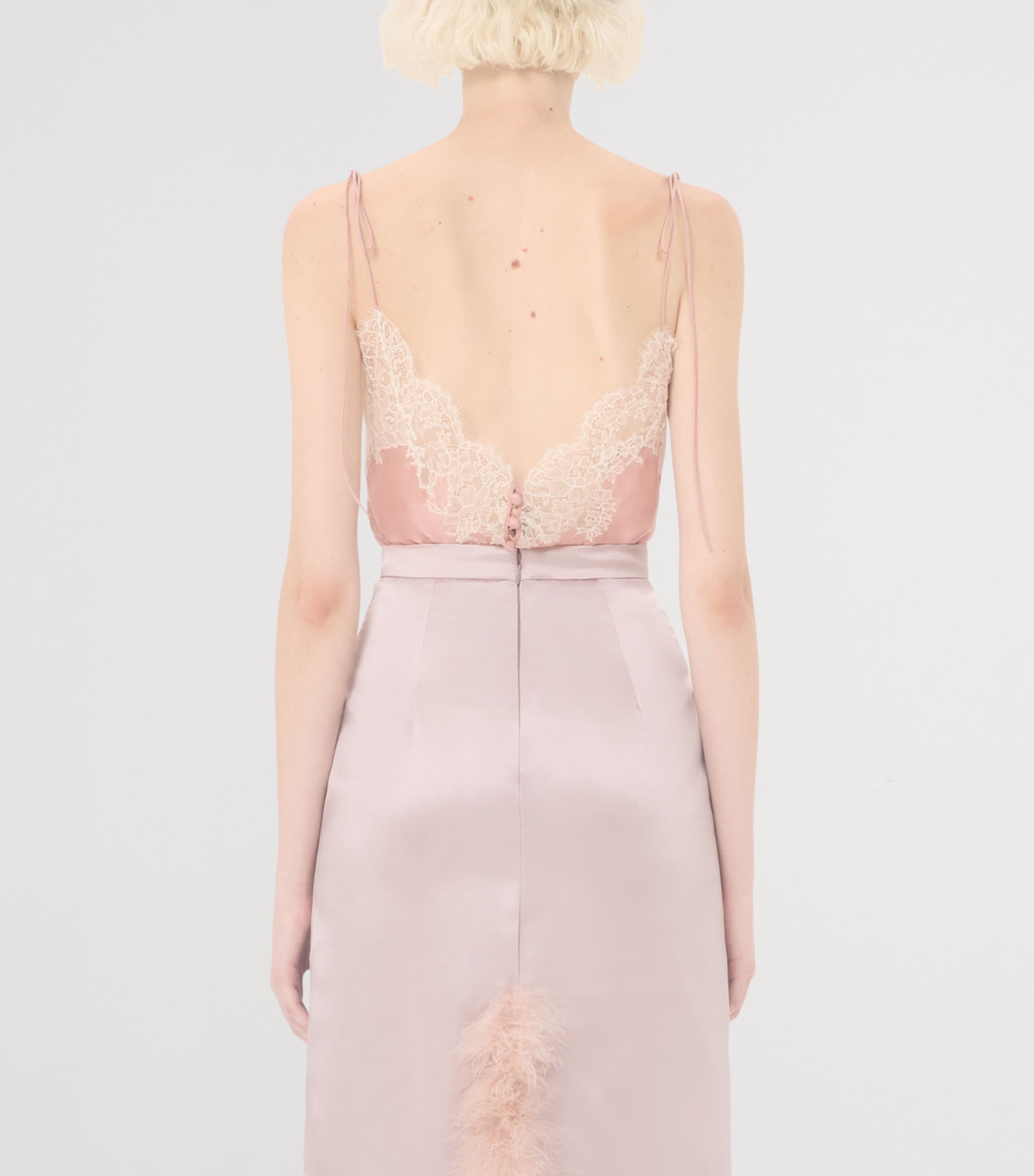 Silk Lace-Trim Tank Top SS2 Image 4