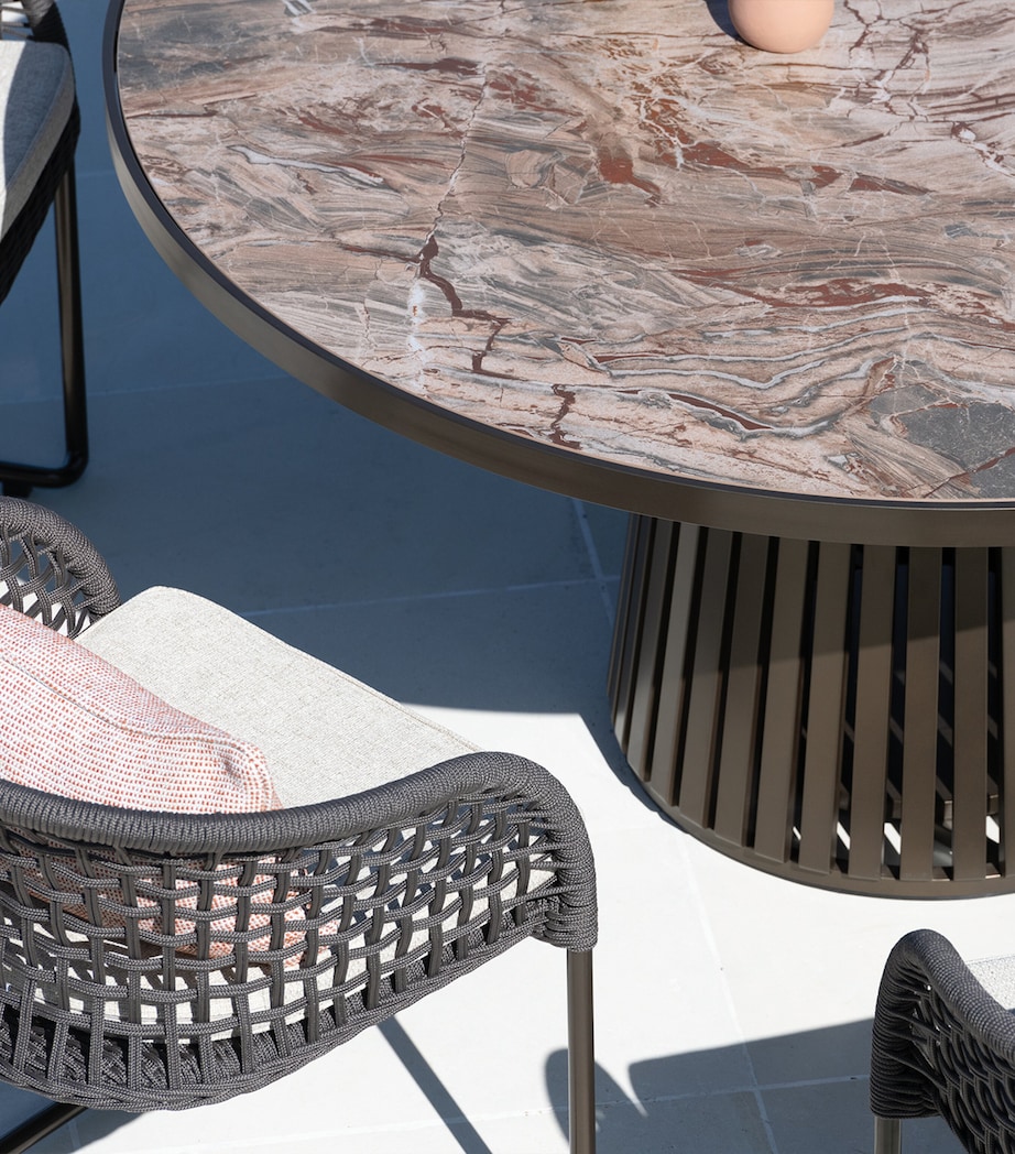 Round Sierra 6-Seater Outdoor Table BRONZE Image 5