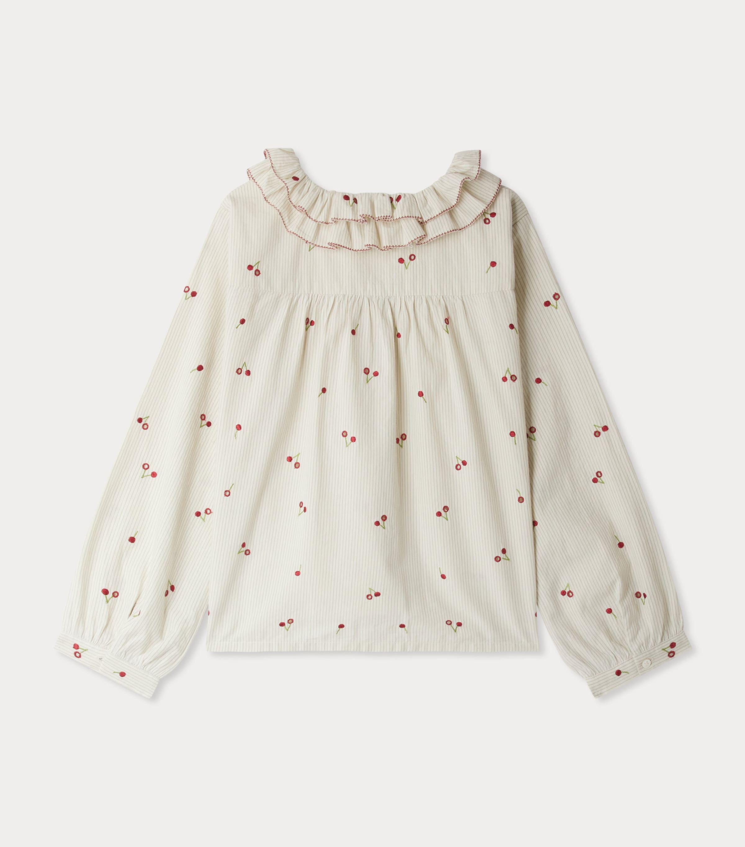 Cotton Cherry Jaffa Blouse (4-8 Years) UPB ROUGE Image 2