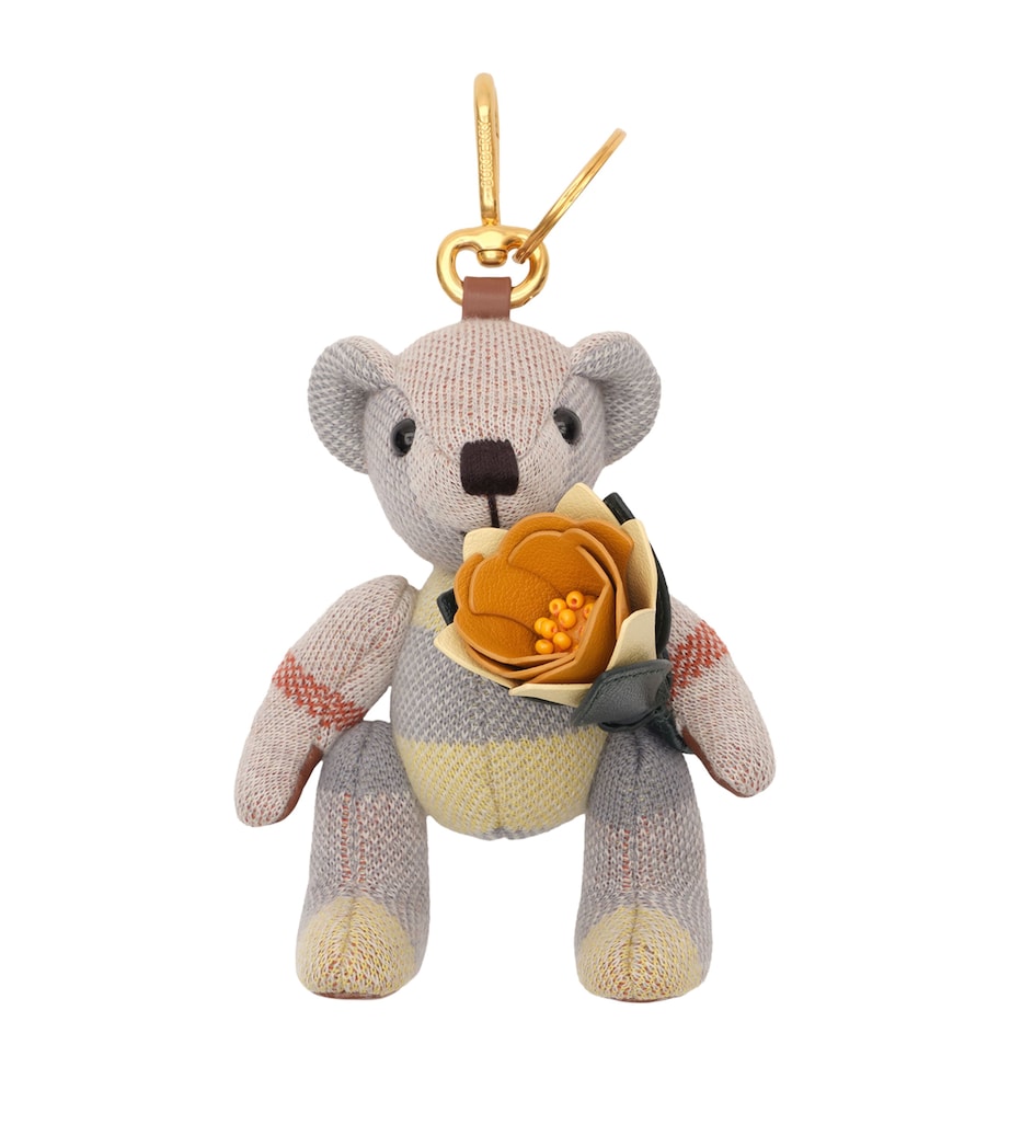 Wool Thomas Bear Charm PEBBLE BEIGE Image 1