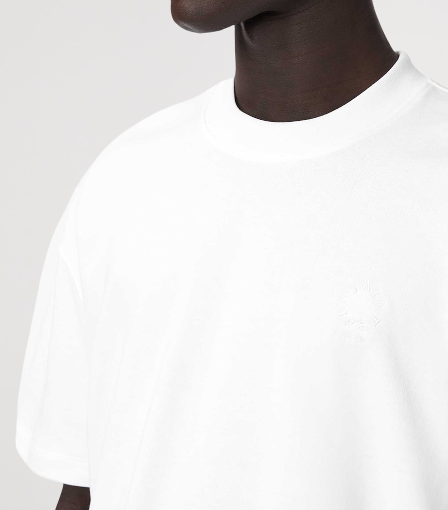 AllSaints Mens Organic Cotton Haven T-Shirt Ashen White Image 6
