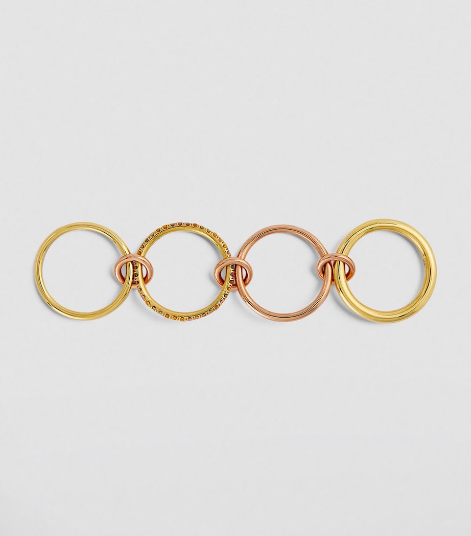 Mixed Gold and Diamond Nimbus Ring YELLOW GOLD Image 2
