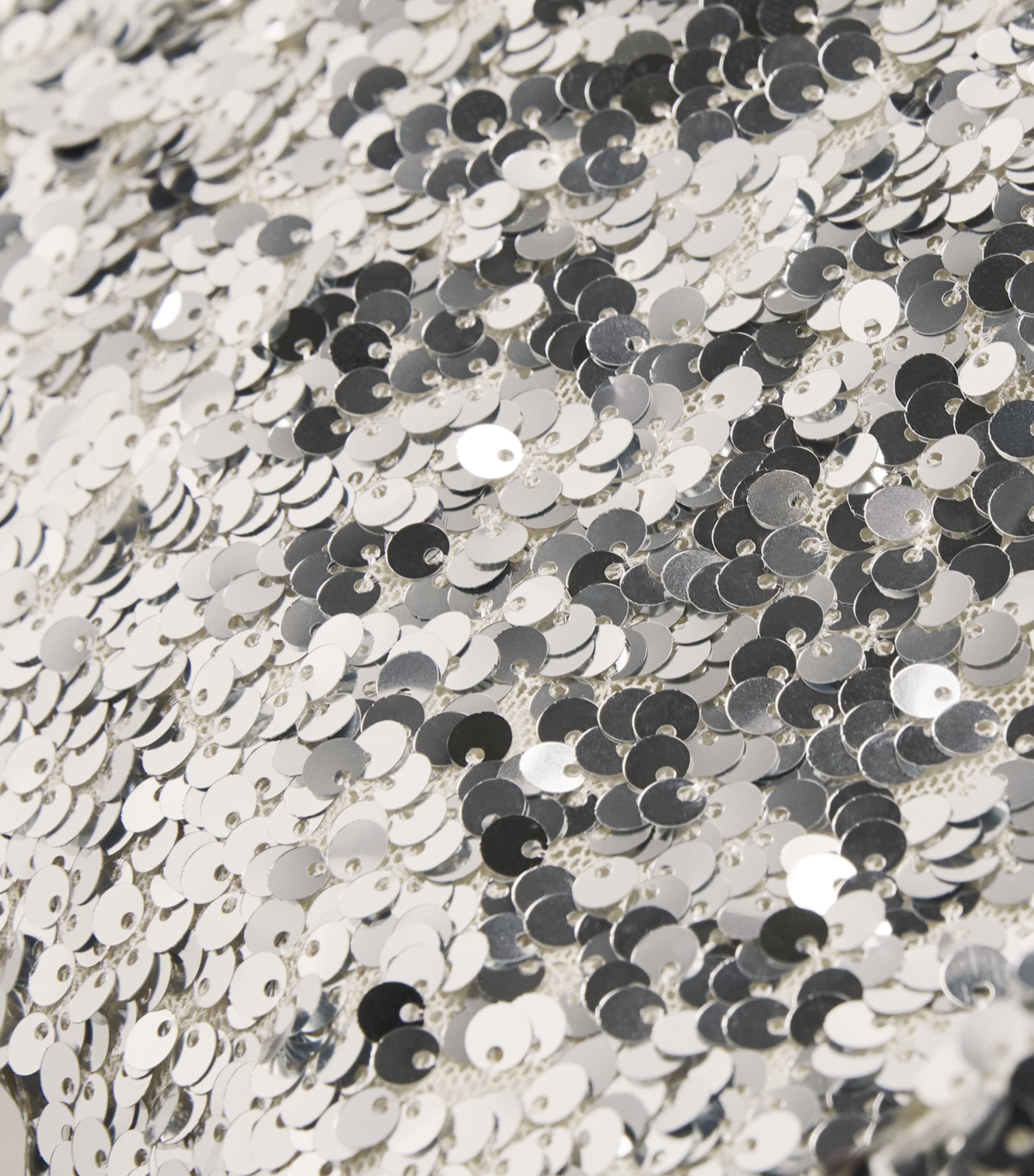 Sequin Crusader Midi Skirt IVORY SILVER Image 5