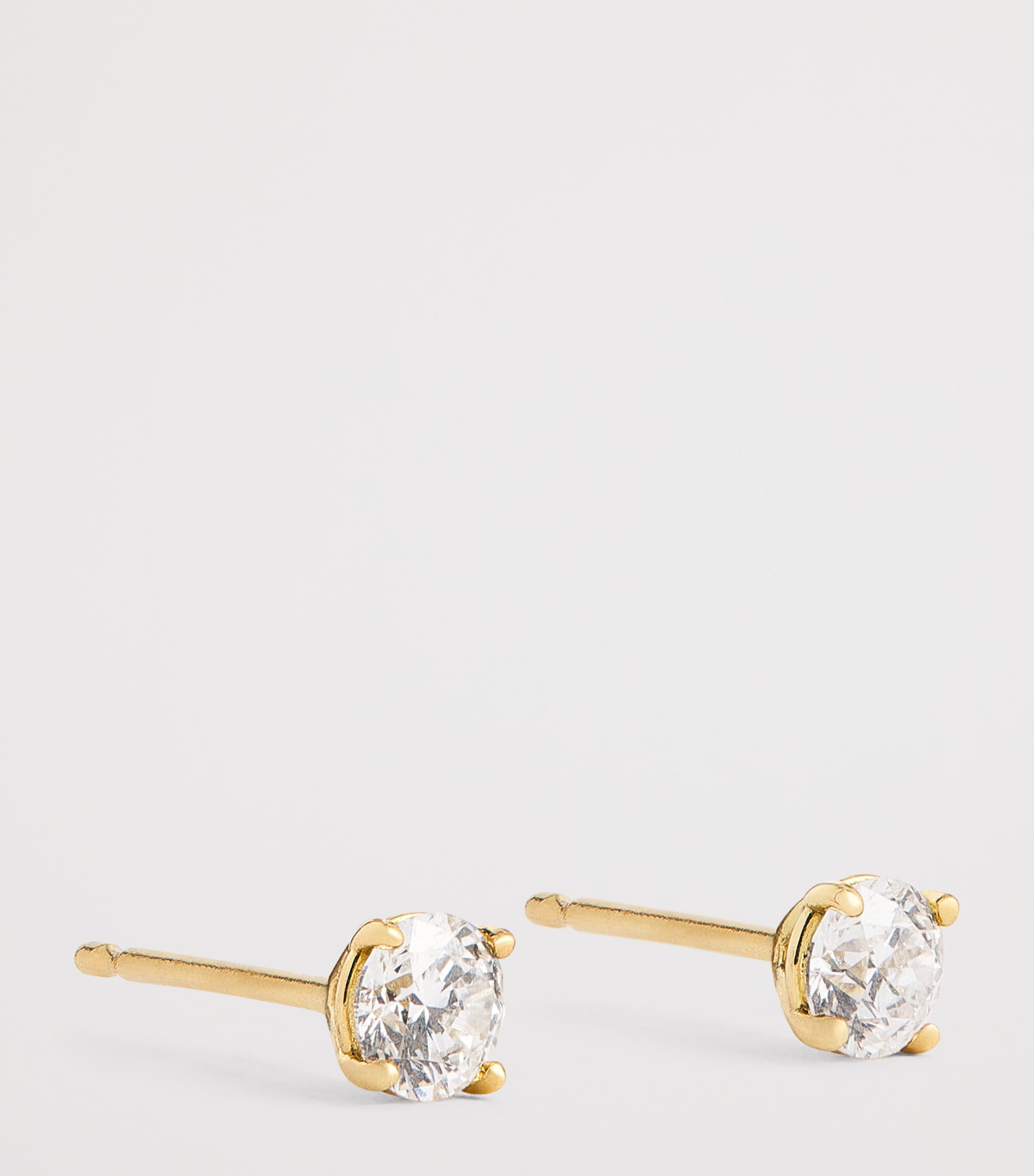 Yellow Gold and Diamond Stud Earrings (0.50ctw) YELLOW GOLD Image 2
