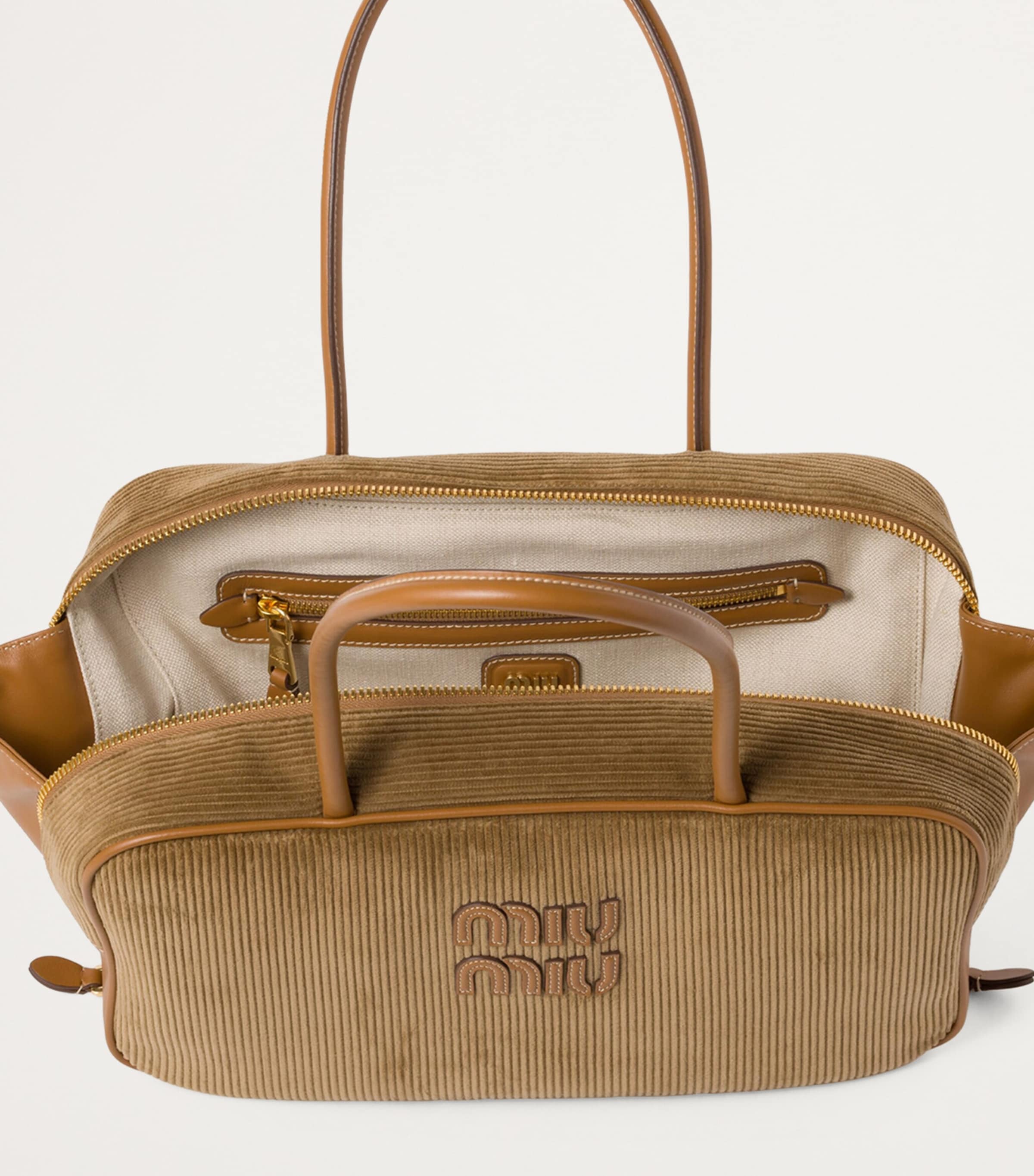 Corduroy Beau Top-Handle Bag F0401 Image 4