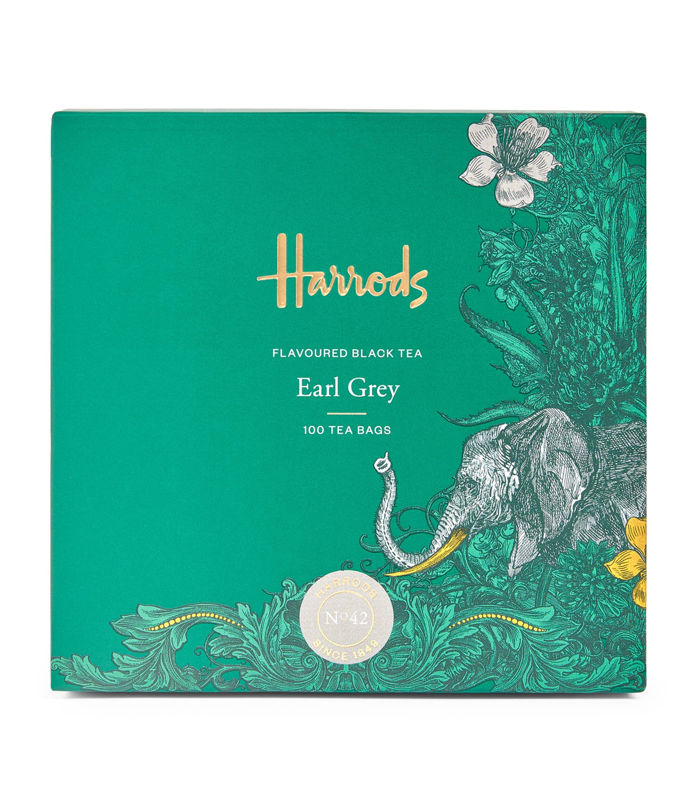 Harrods No. 42 Earl Grey Tea (100 Tea Bags)