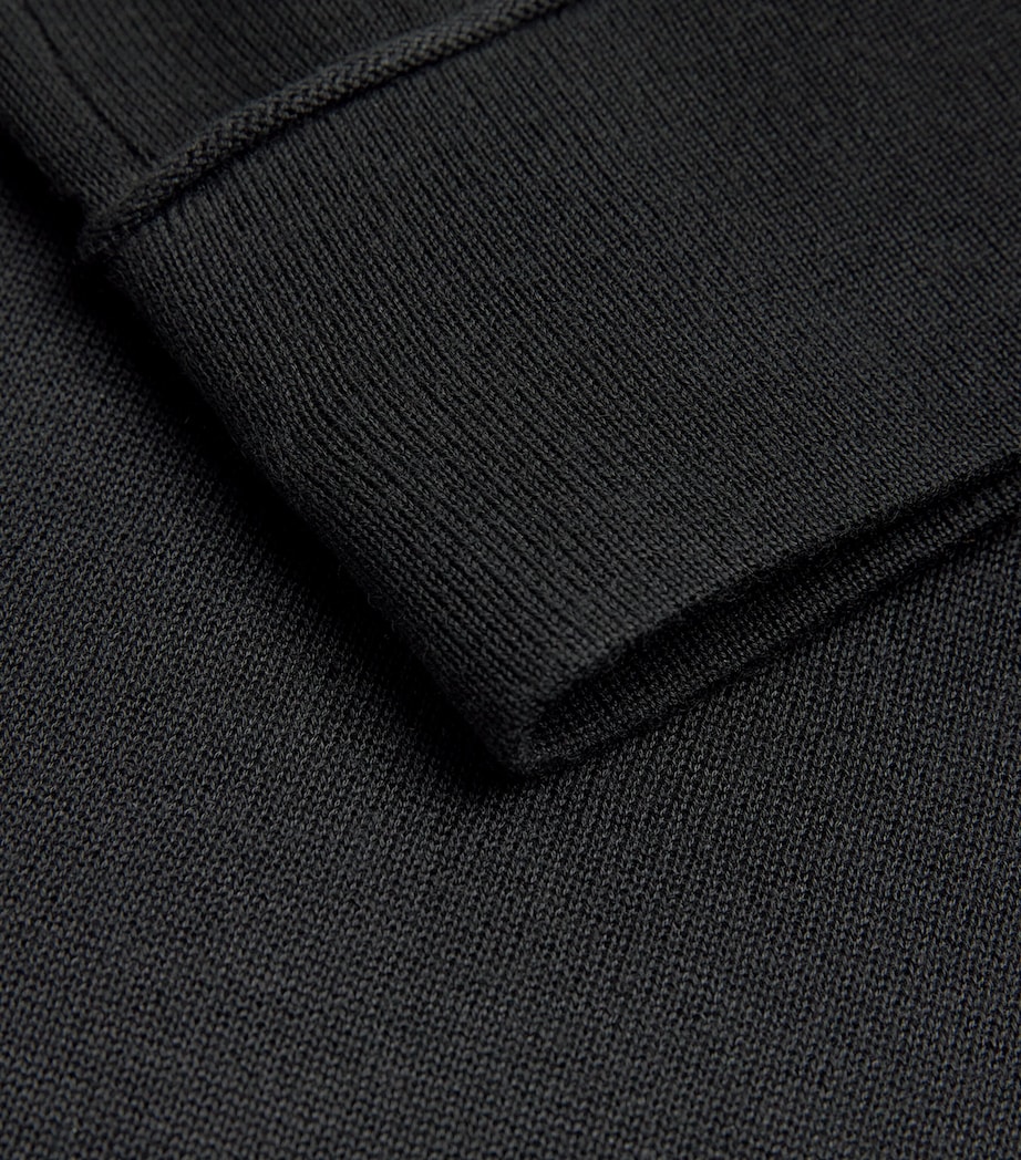 Semi-Sheer Midi Skirt 001 BLACK Image 5