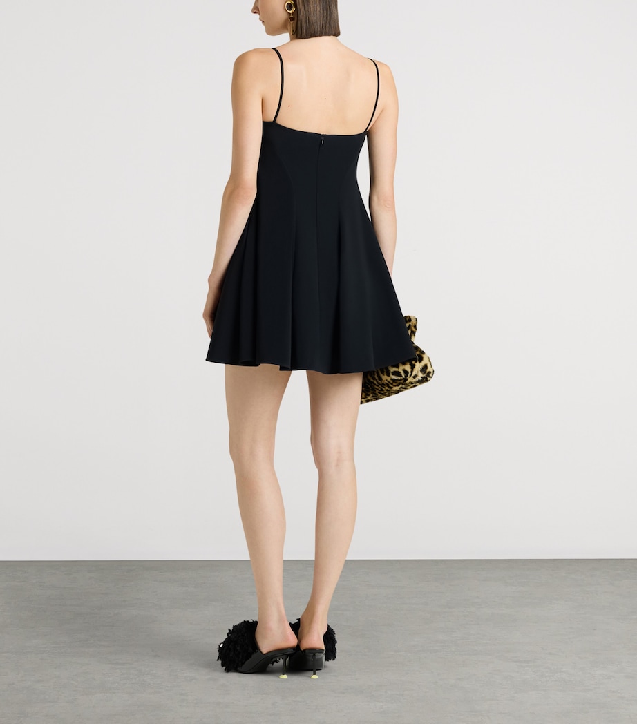 Givenchy Womens Crepe Cady Flared Mini Dress Image 4
