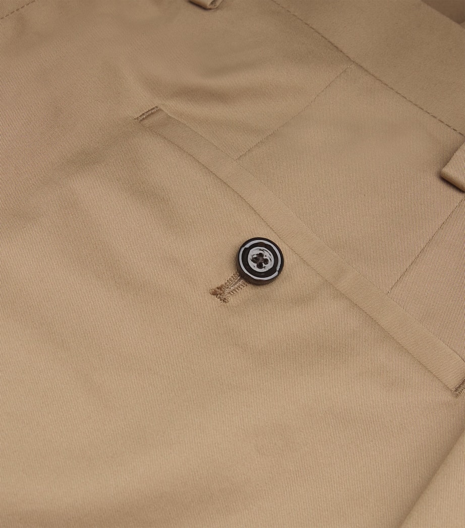 Cotton Tailored Drop Trousers 300 Image 2