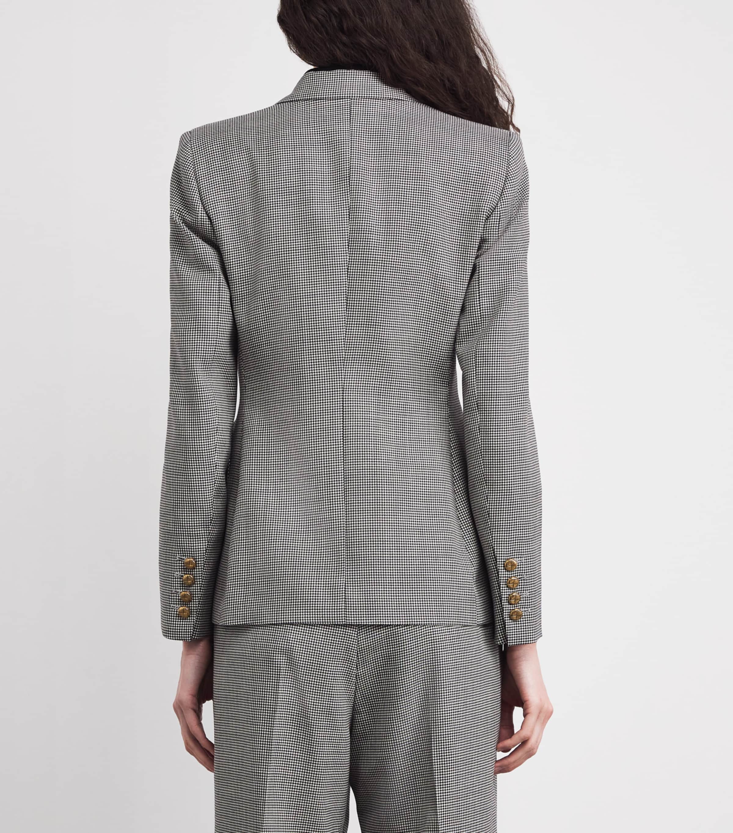 Wool Charmer Double-Breasted Blazer NW07 BLACK&WHITE Image 4