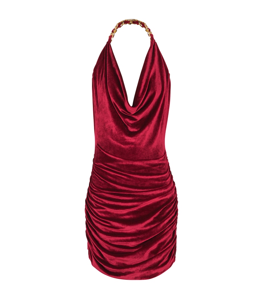 Velvet Mini Dress 3KD ROUGE FONC?? Image 1