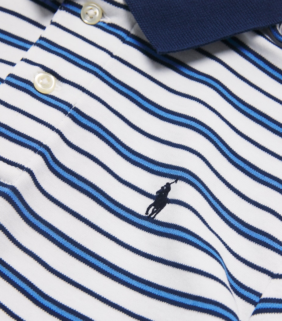 Cotton Stripe Polo Shirt (6-14 Years) MULTI Image 3