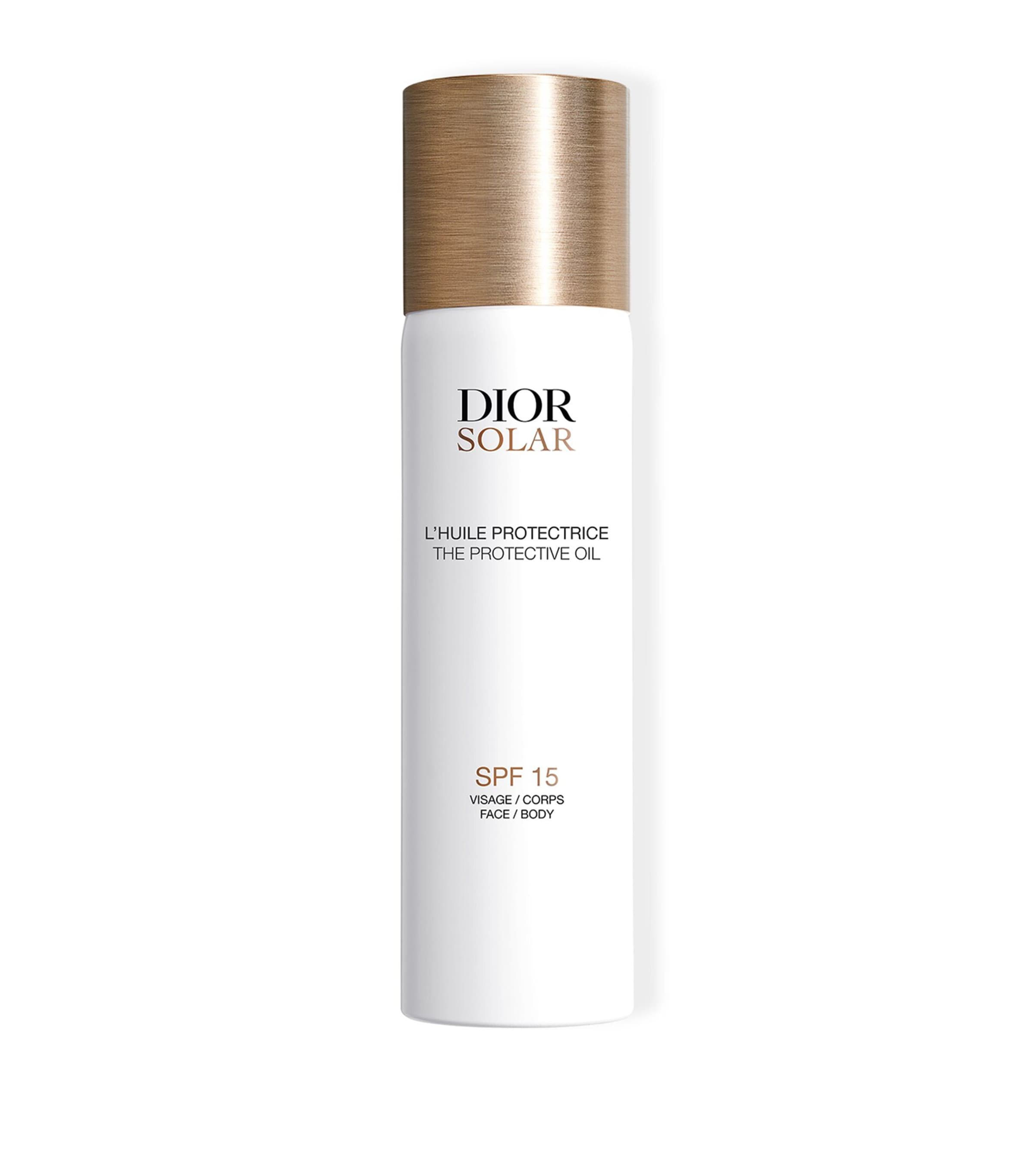 Dior Solar The Protective Face And Body Oil Spf 15 In Gold