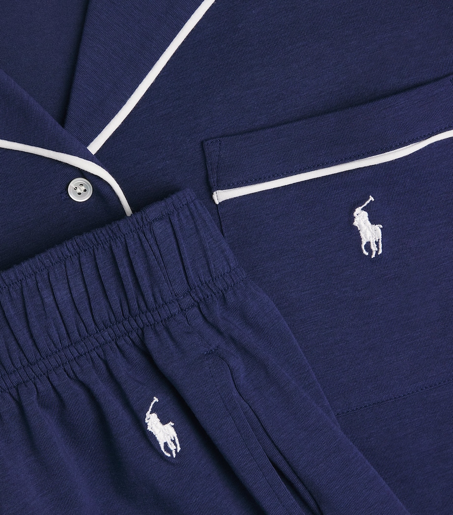 Polo Ralph Lauren Womens Piping Pyjama Set Navy Image 6
