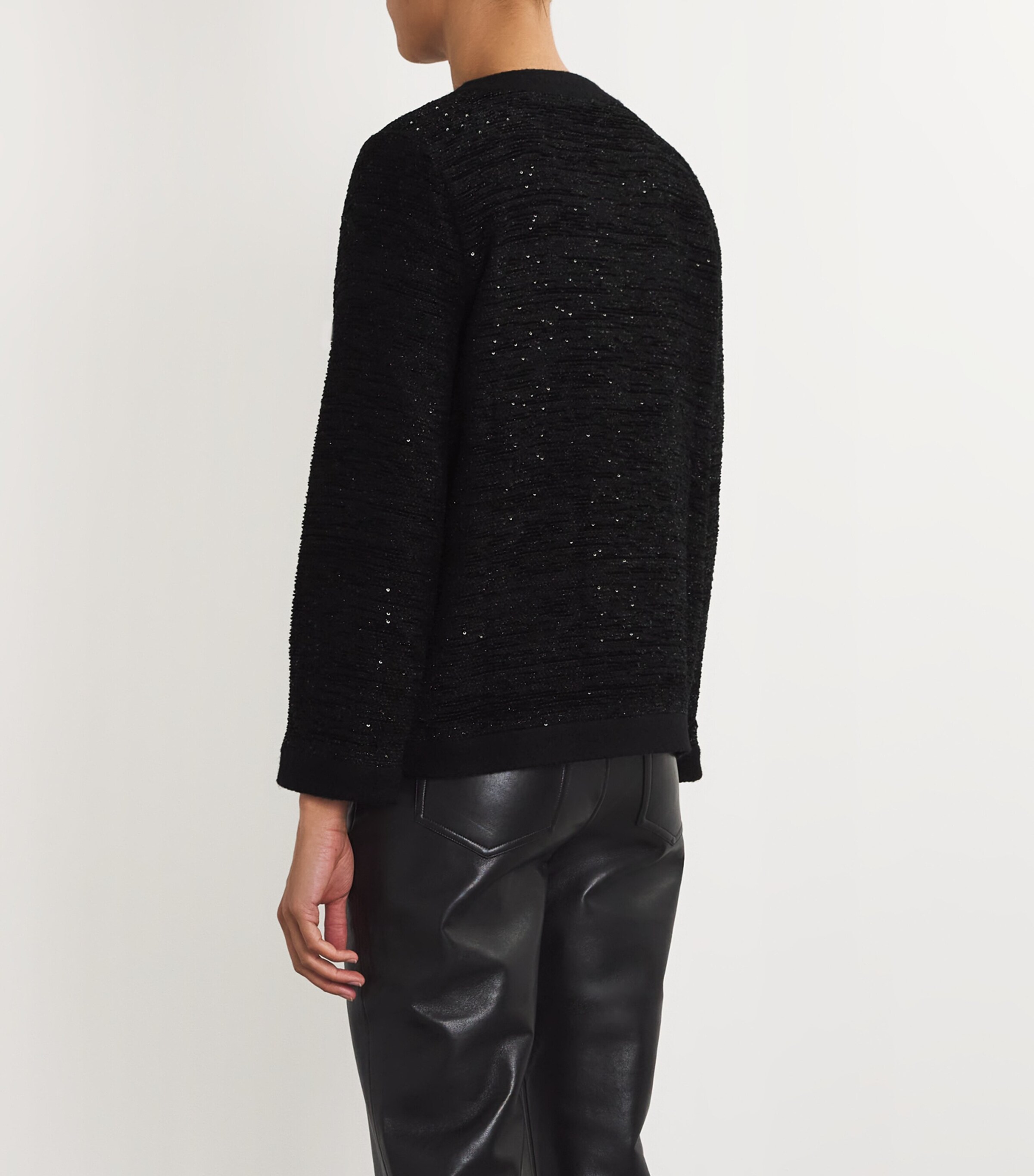 Sequinned Lydia Jacket BLACK SHINE Image 4