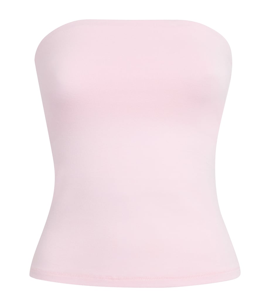 Skims Womens Cotton Jersey Tube Top Cherry Blossom Image 1
