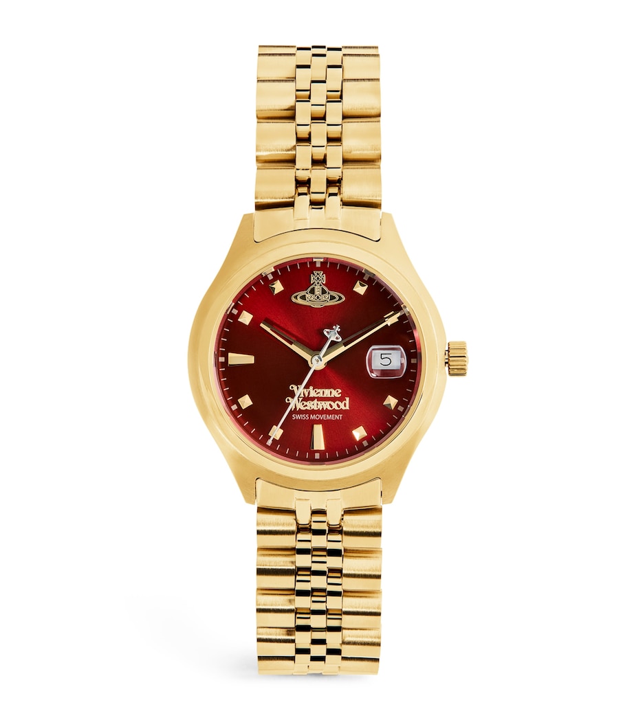 Vivienne Westwood Stainless Steel Little Camberwell Watch 29mm Gold Red Image 1