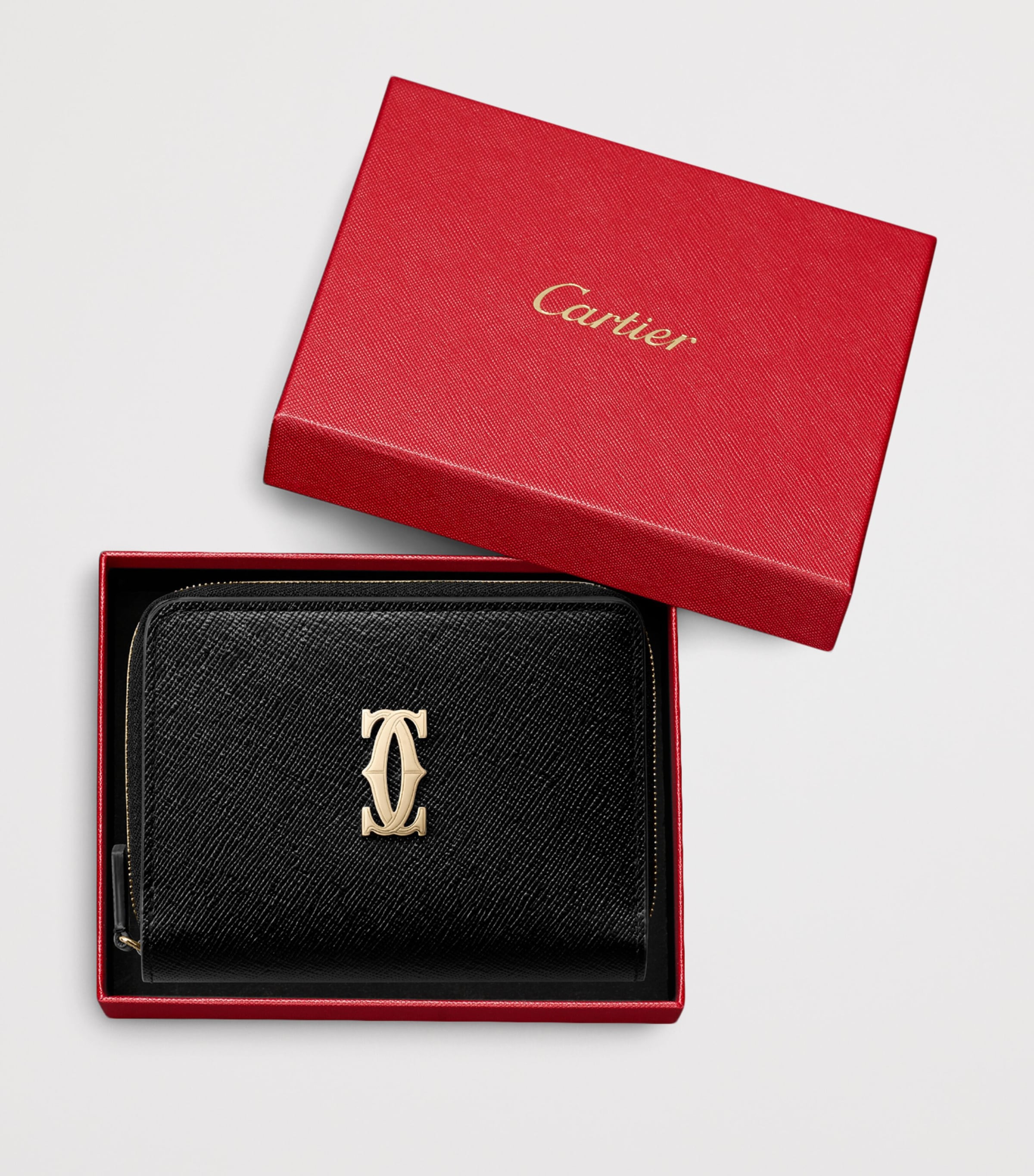 Cartier Leather C de Cartier Wallet Black Image 5