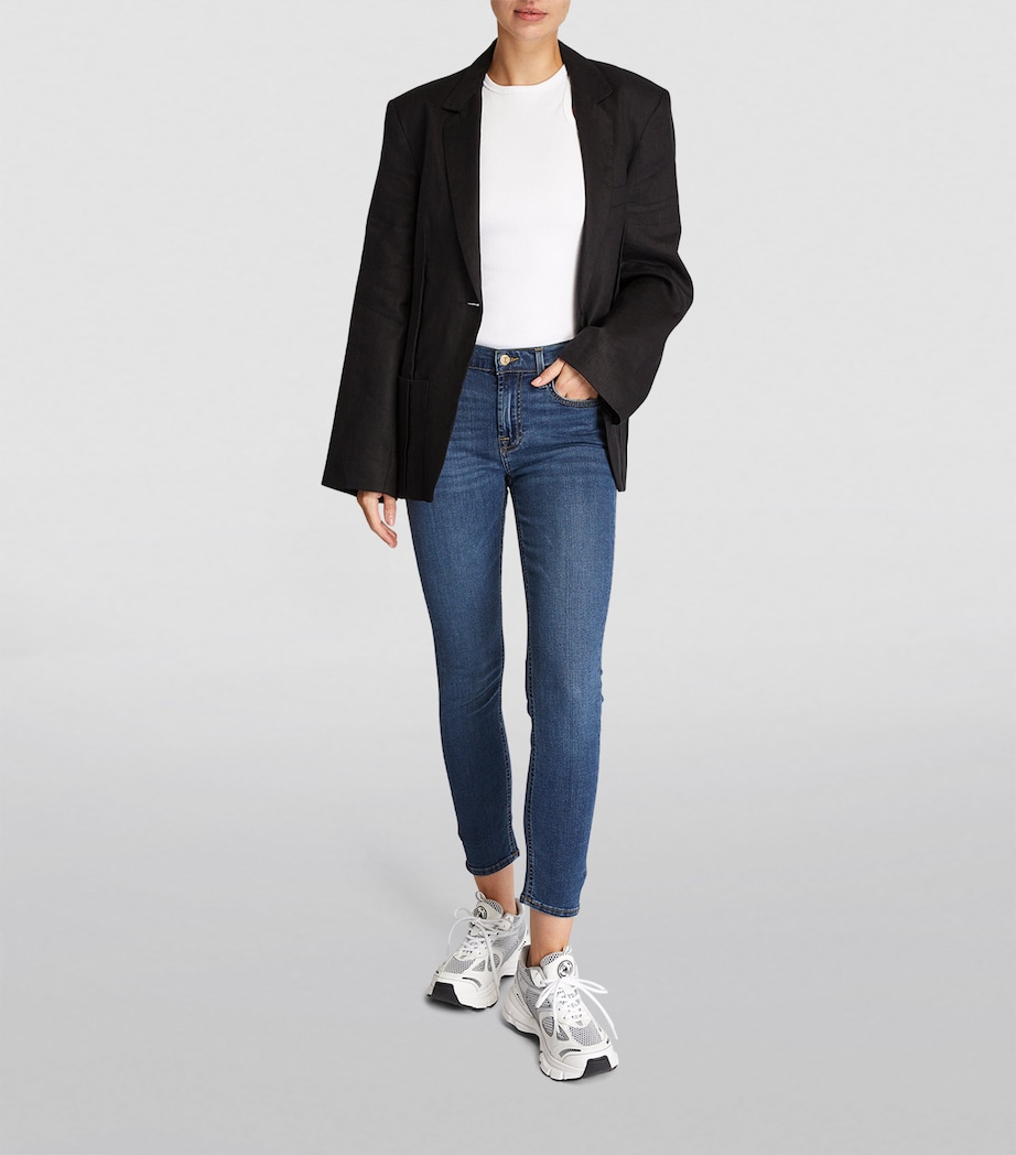 B(Air) High-Rise Ankle Skinny Jeans DUCHESS MID BLUE Image 2