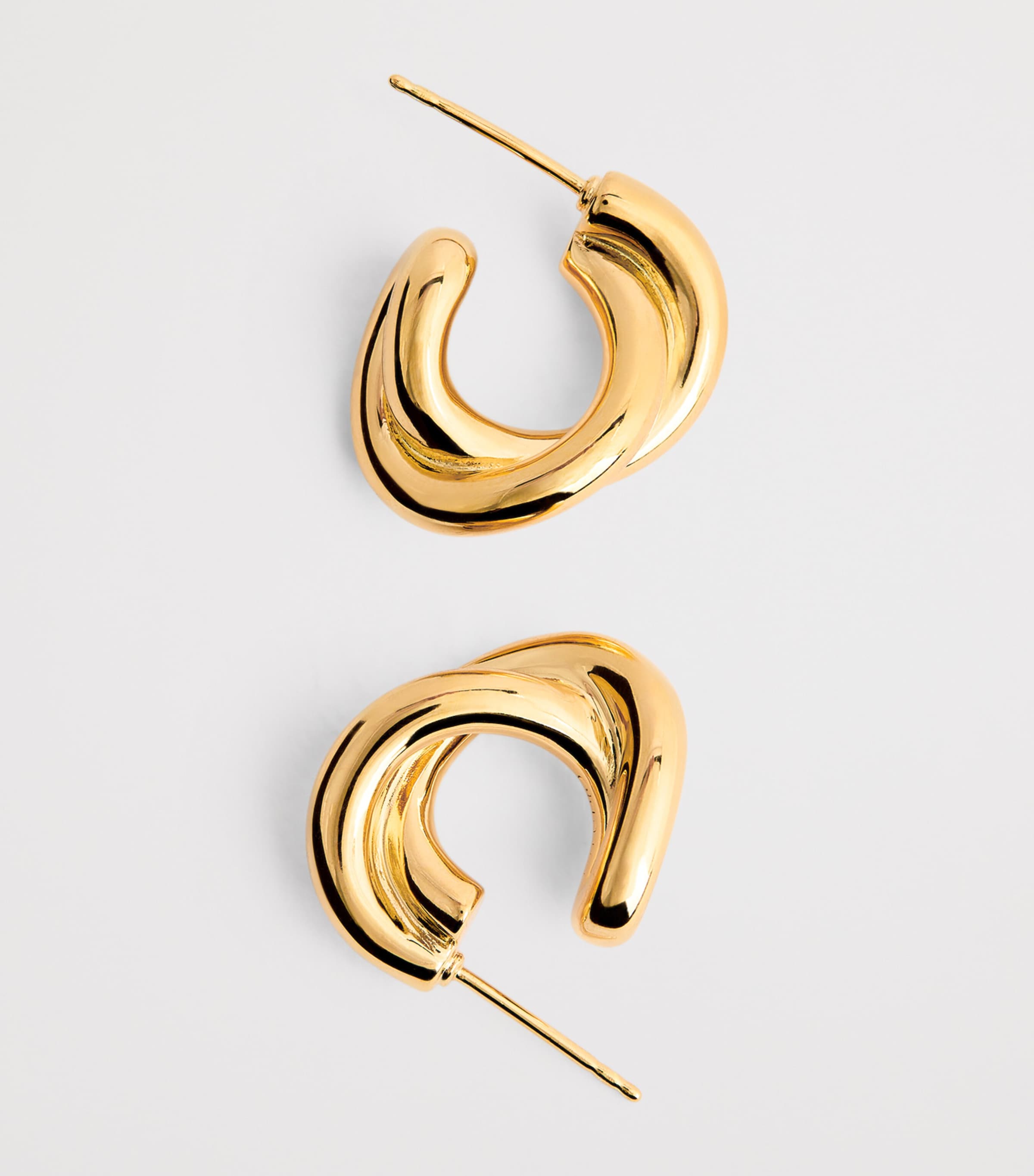 LIÉ STUDIO Gold-Plated The Diana Hoop Earrings Gold Image 6