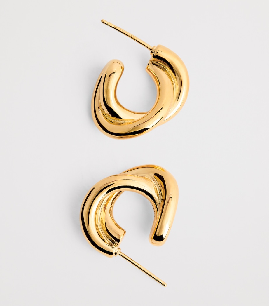 LIÉ STUDIO Gold-Plated The Diana Hoop Earrings Gold Image 6
