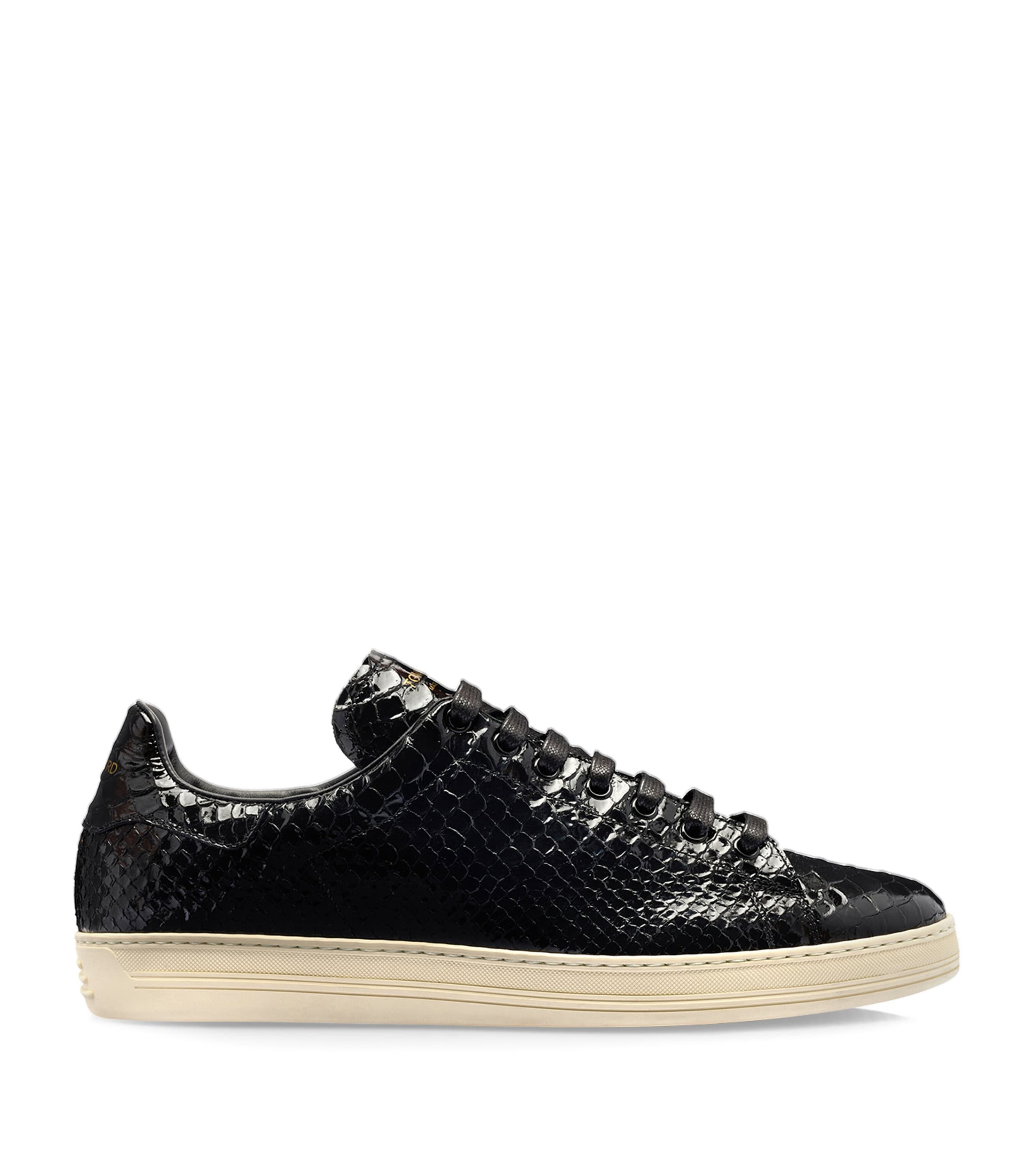 Tom Ford Warwick Sneakers In Alligator Print Leather