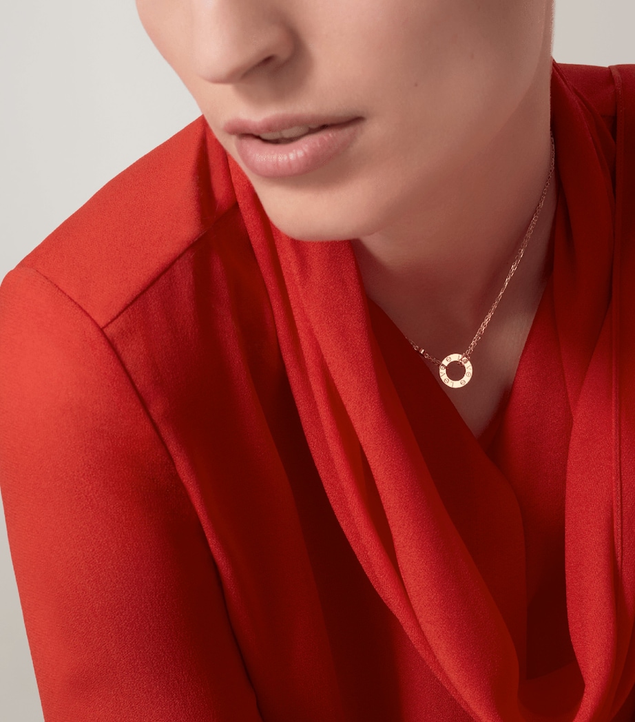 Cartier Yellow Gold and Diamond LOVE Double Chain Necklace Yellow Gold Image 2