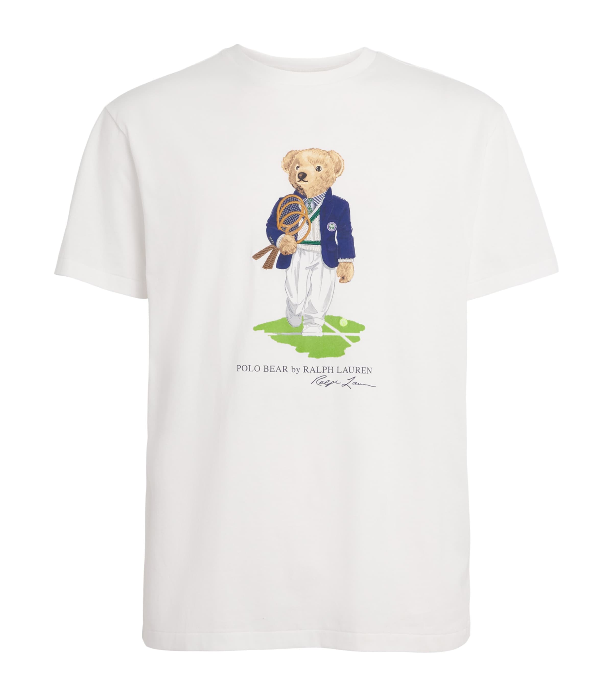 RLX Ralph Lauren White x Wimbledon Bear T-Shirt | Harrods US
