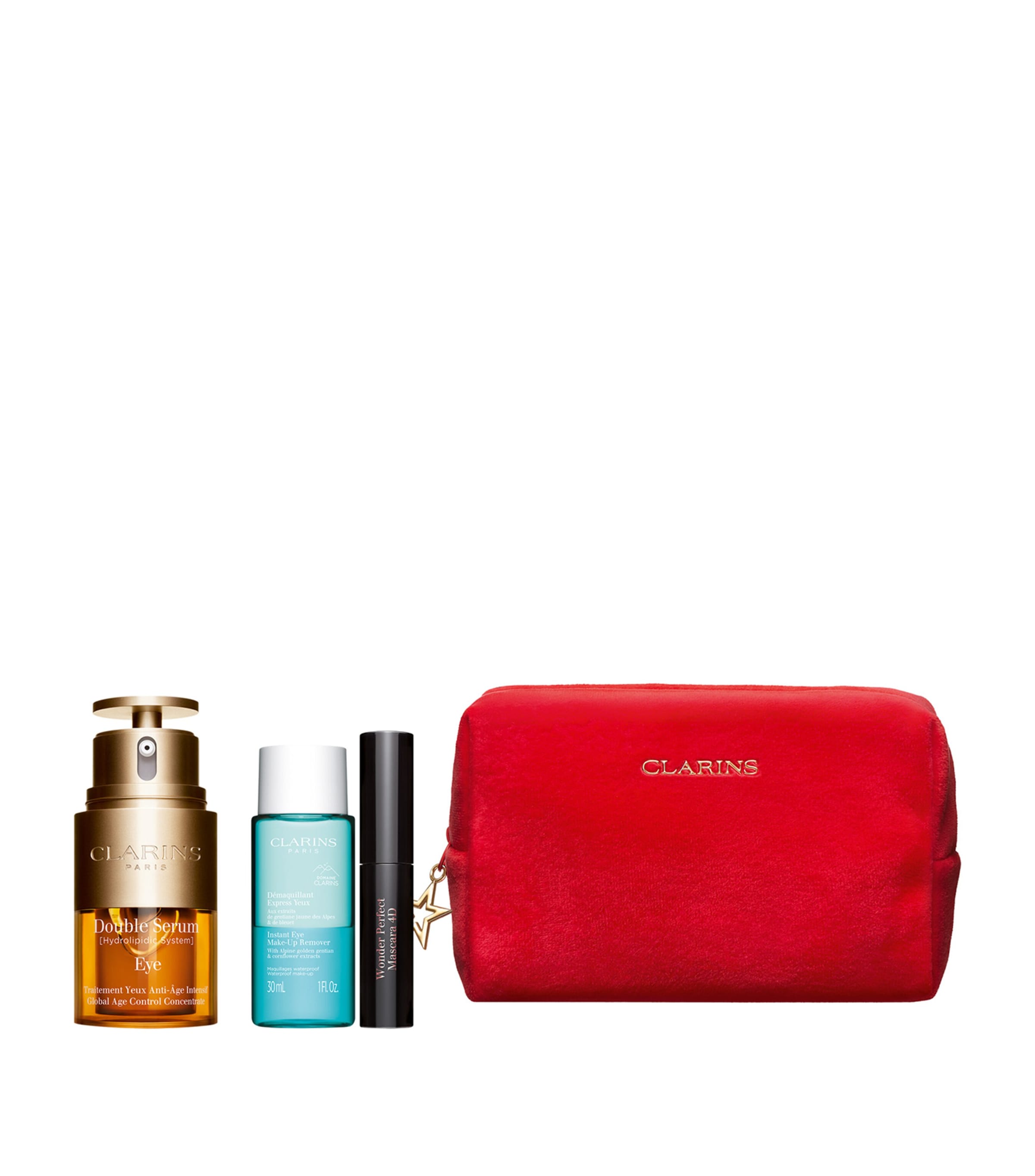 Clarins Double Serum Eye Collection Gift Set In White