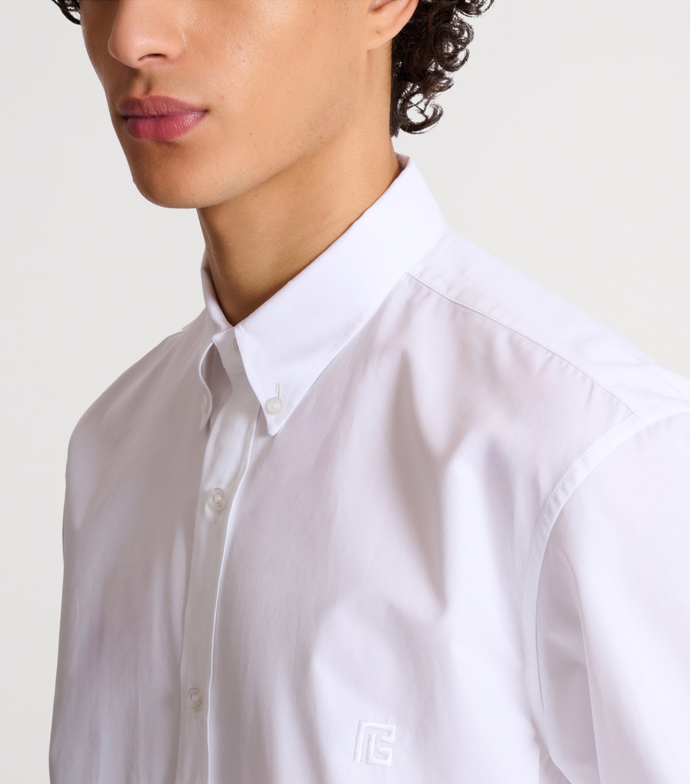 Cotton Poplin Shirt 0FB BLANC OPTIQUE Image 5