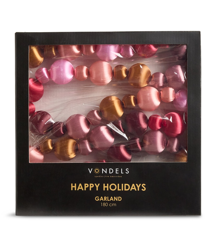 Beaded Garland BURGUNDY Image 1