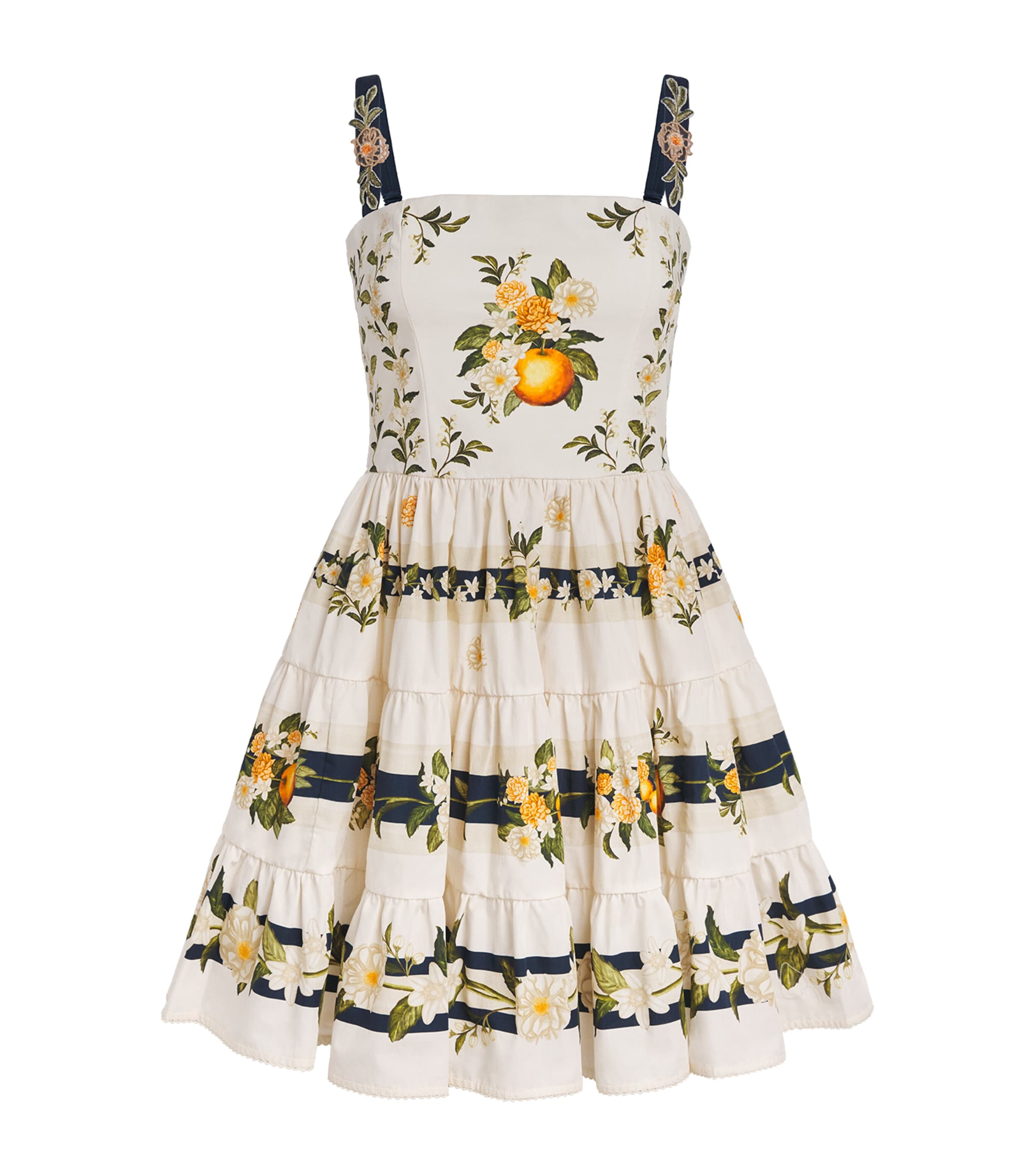 Agua By Agua Bendita Womens Cotton Floral lima Valle Mini Dress Image 1