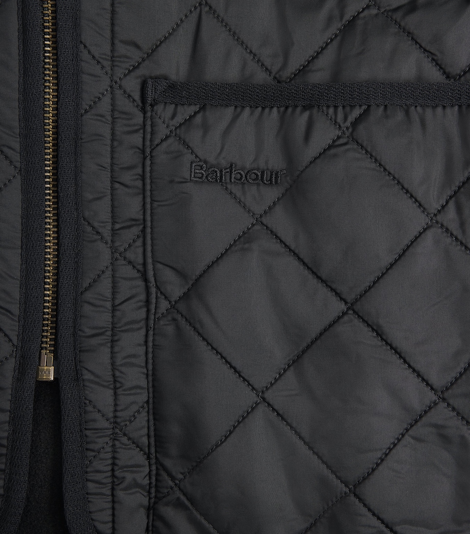 Barbour Mens Polarquilt Zip-In Gilet Liner Black Image 6
