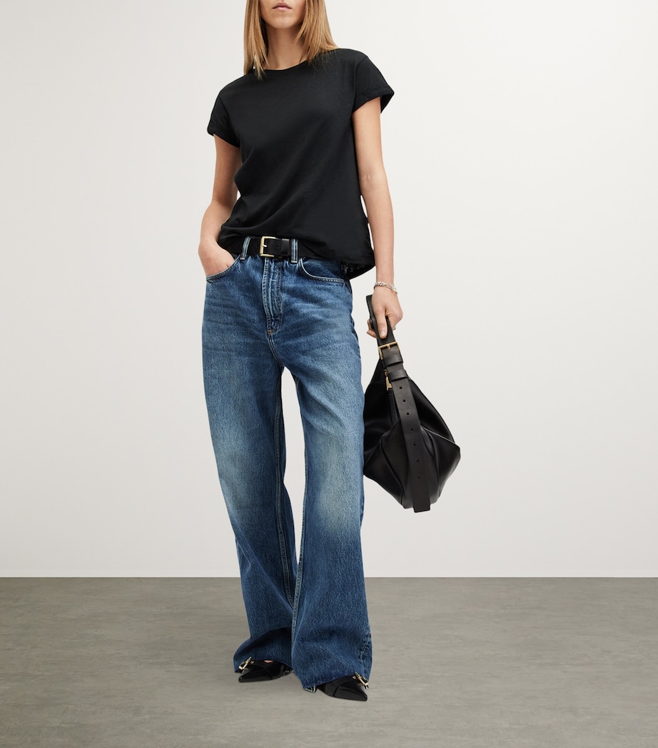 Organic Cotton Anna T-Shirt BLACK Image 2
