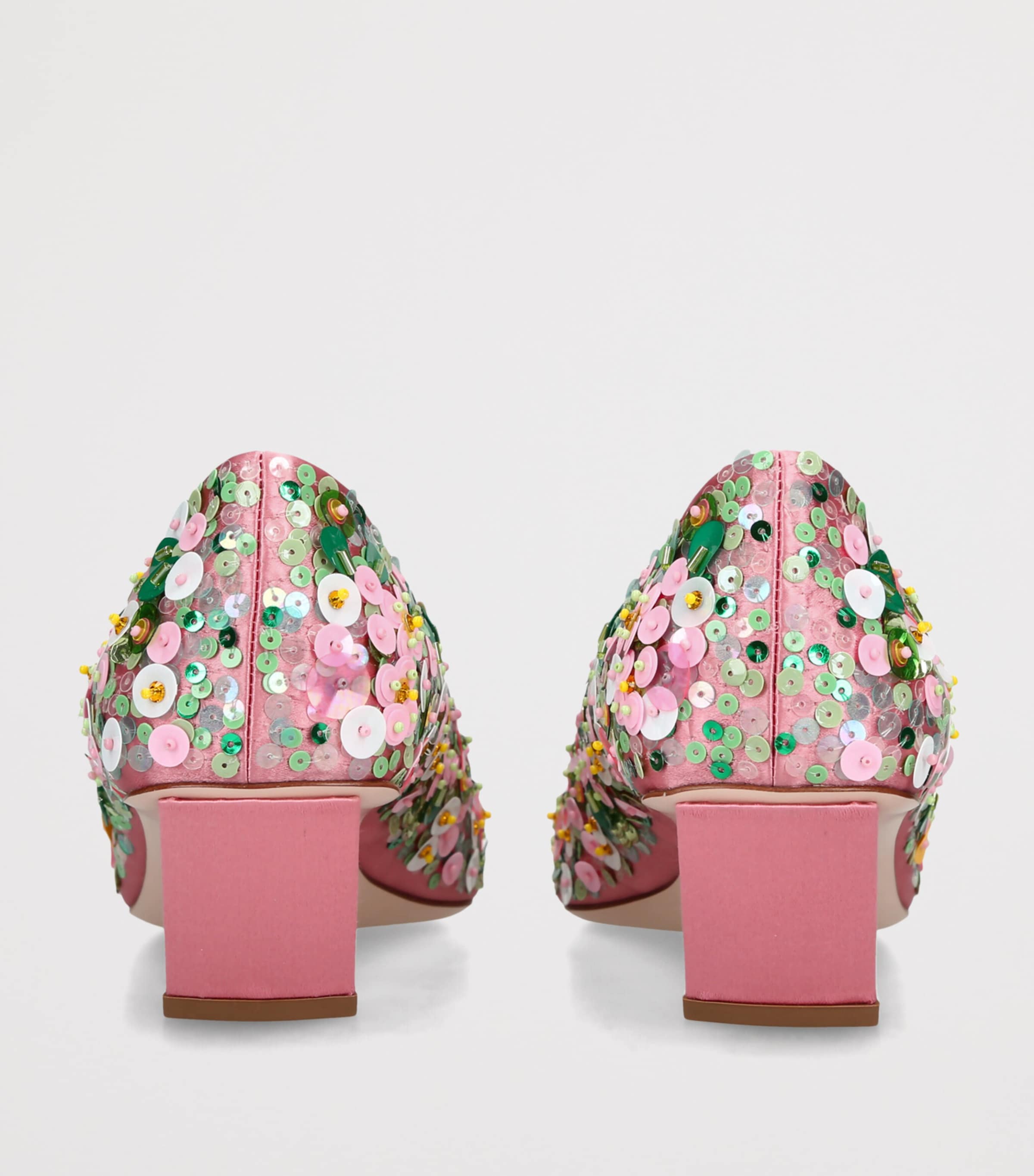 Roger Vivier Sequinned Belle Vivier Pumps 45 Pink Comb Image 4