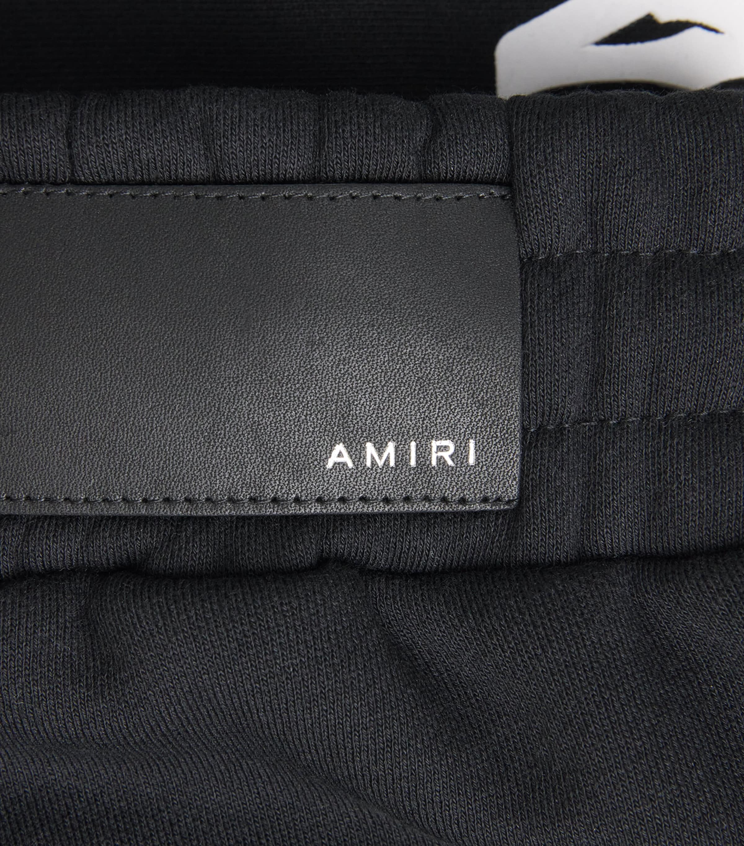 AMIRI Mens Cotton MA Logo Sweat Shorts Black Image 6