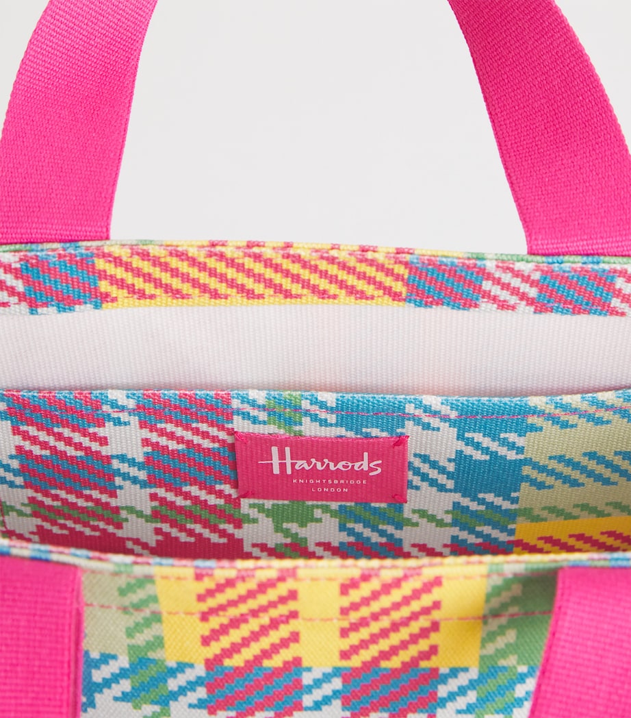 Harrods Mini Madras Check Tote Bag Image 4